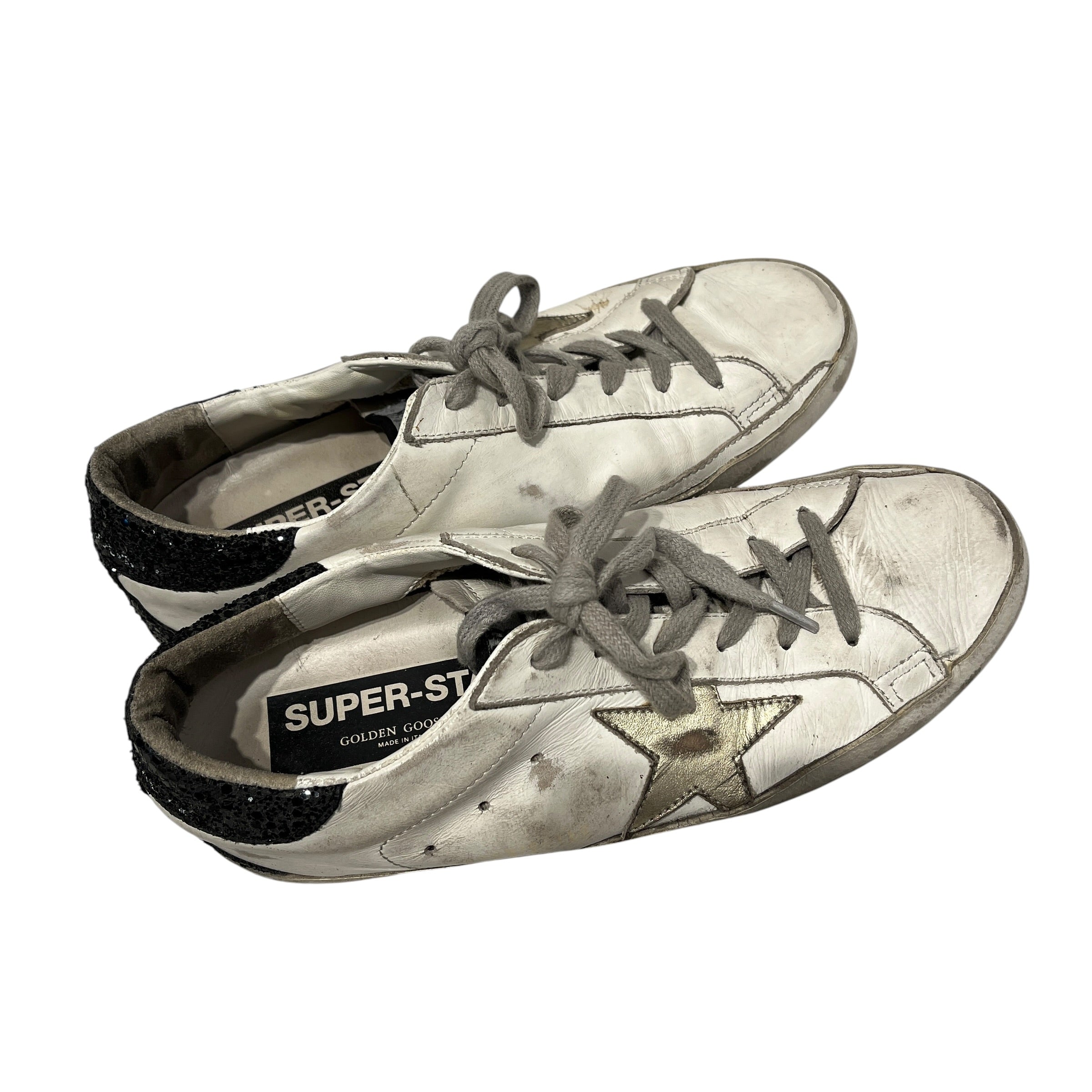 GOLDEN GOOSE/Low-Sneakers/US 6/Leather/WHT/golden star view 11