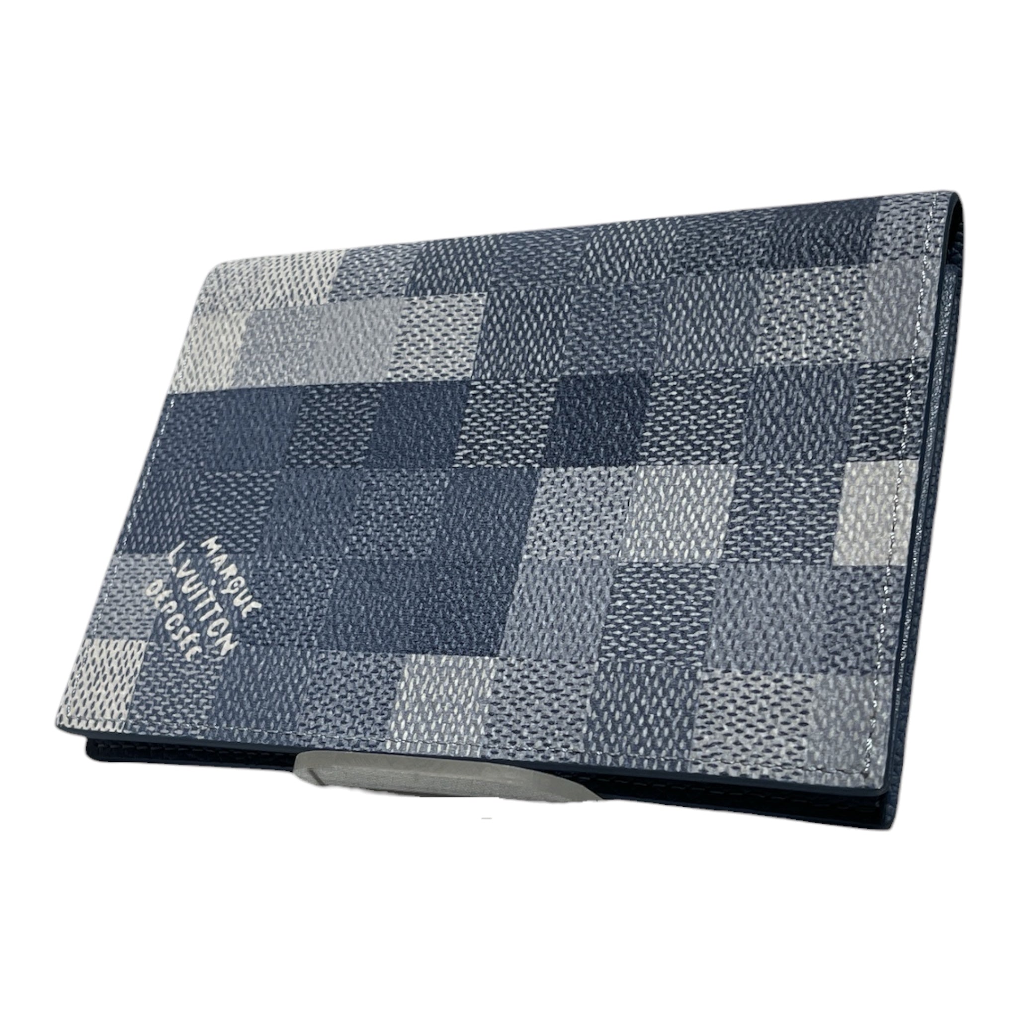 LOUIS VUITTON/Wallet/Graphic/Leather/BLU/M's/PASSPORT HOLDER MARQUE view 1