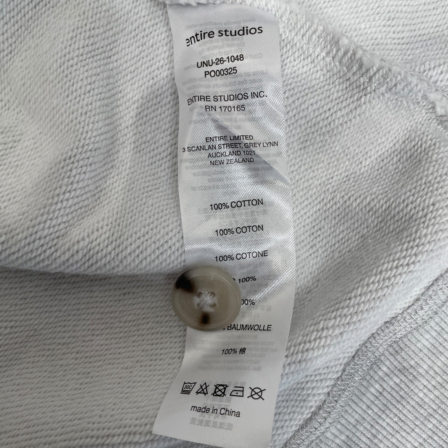 entire studios/Sweatshirt/L/Cotton/GRY/2FRONT POCKET/BUTTON UP view 5
