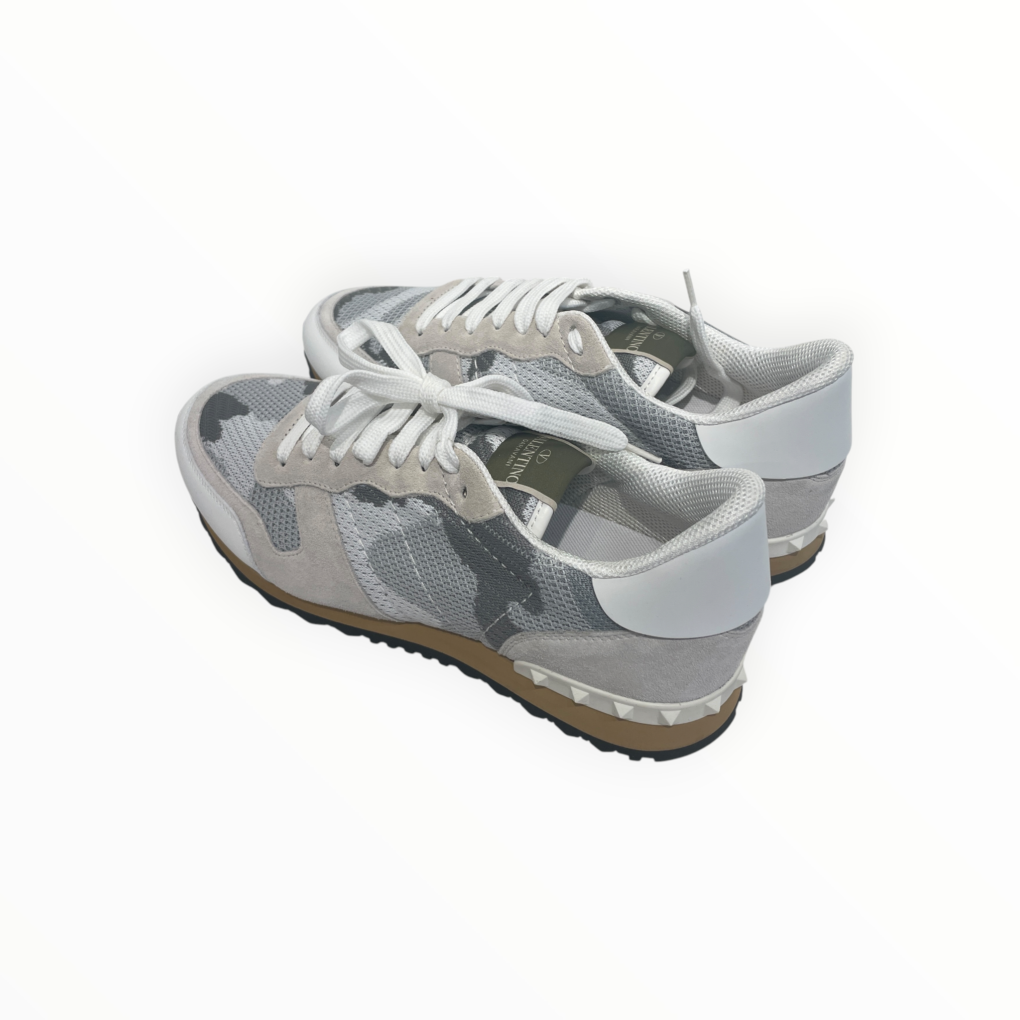 VALENTINO/Low-Sneakers/EU 43/Cotton/GRN/camo mesh view 2