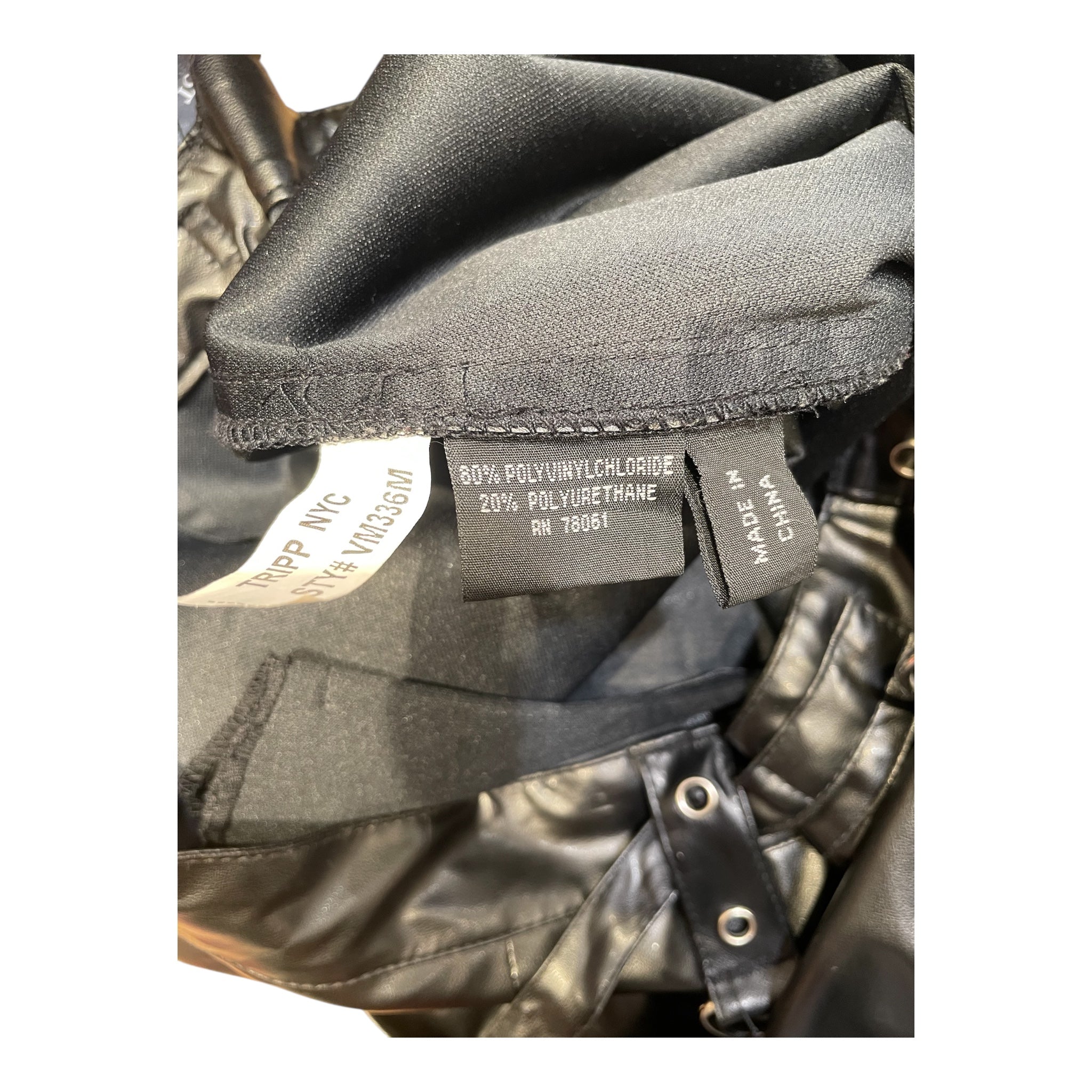 TRIPP NYC/Skirt/L/Leather/BLK/ view 4