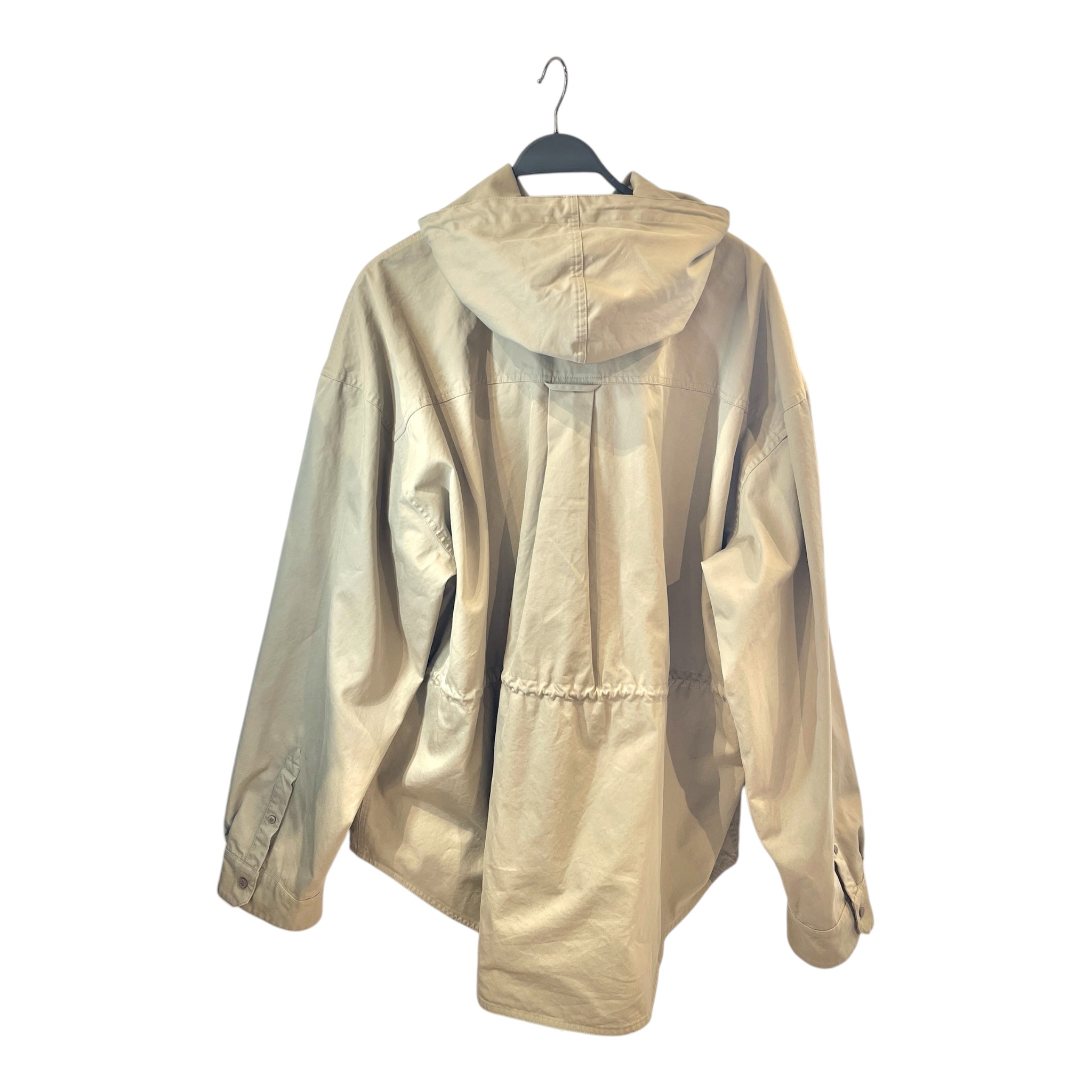 BALENCIAGA/Jacket/S/Cotton/BEG/HOODED PARKA SHIRT view 2
