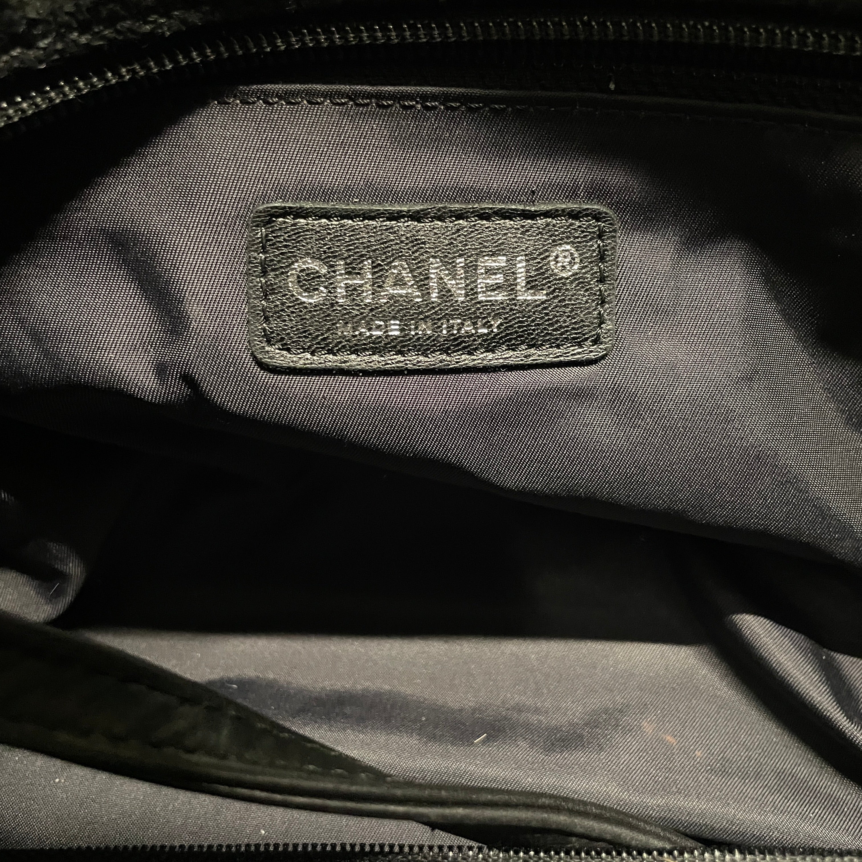CHANEL/Hand Bag/BLK/XL PARIS-BIARRITZ/ SLV HARDWAR view 5
