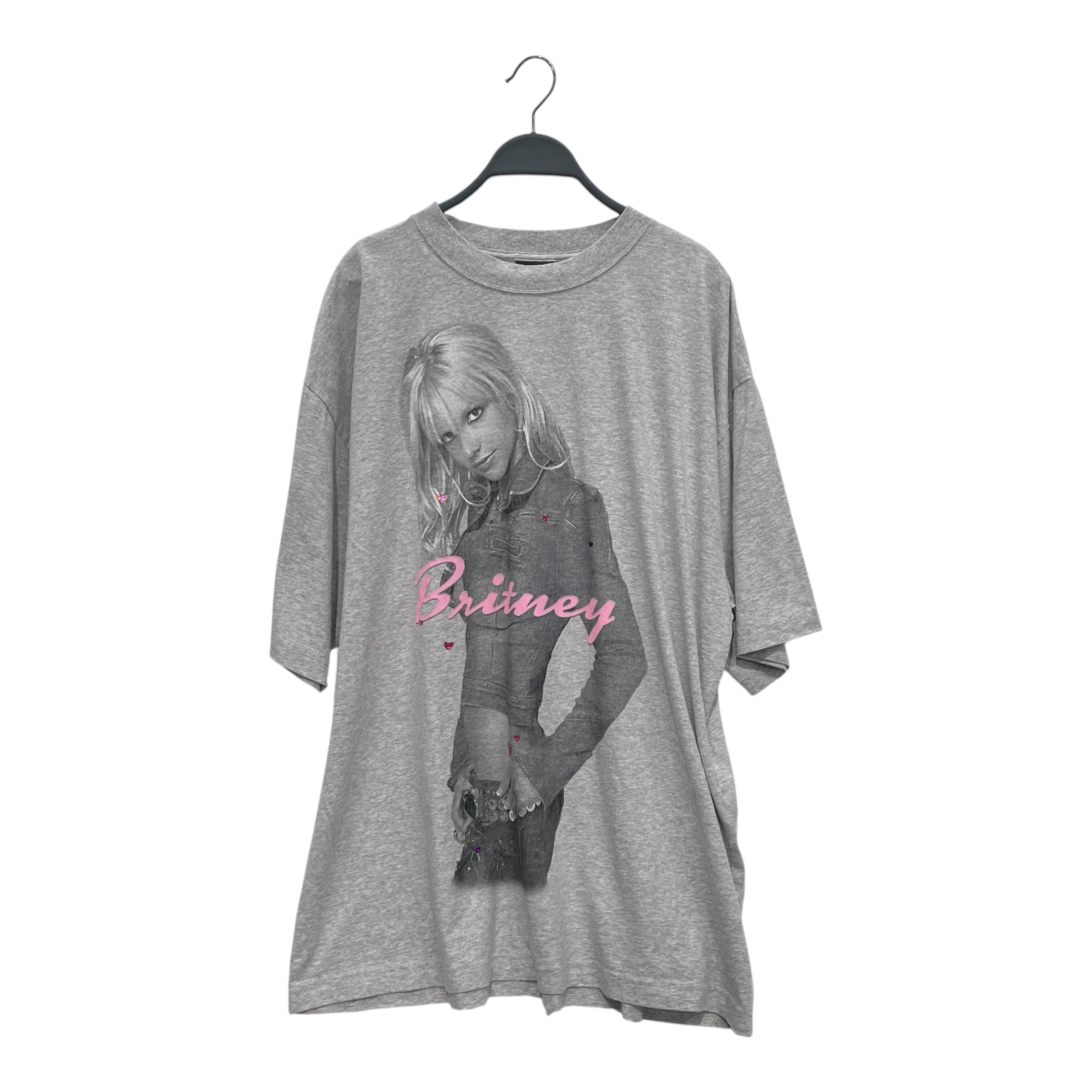 BALENCIAGA/T-Shirt/XL/Cotton/GRY/BRITNEY TEE view 1