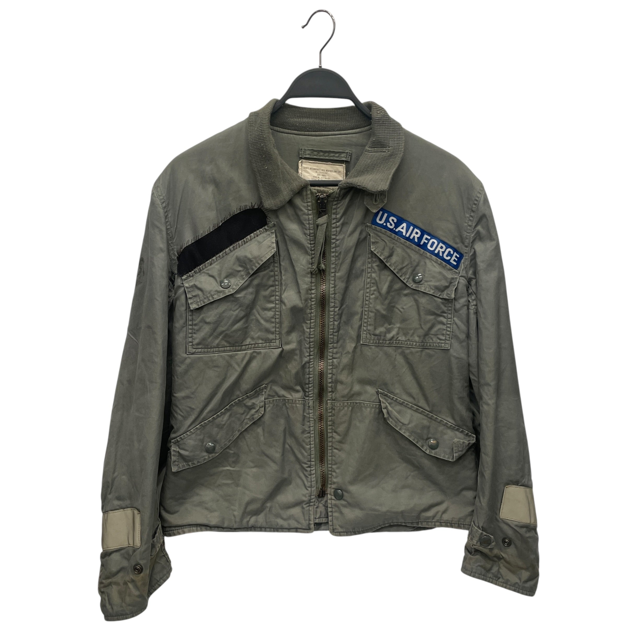 U.S.AIR FORCE/Vintage/Flight Jkt/S/Cotton/GRN/EARLY 70S CWU 7P MECHANIC JKT view 1