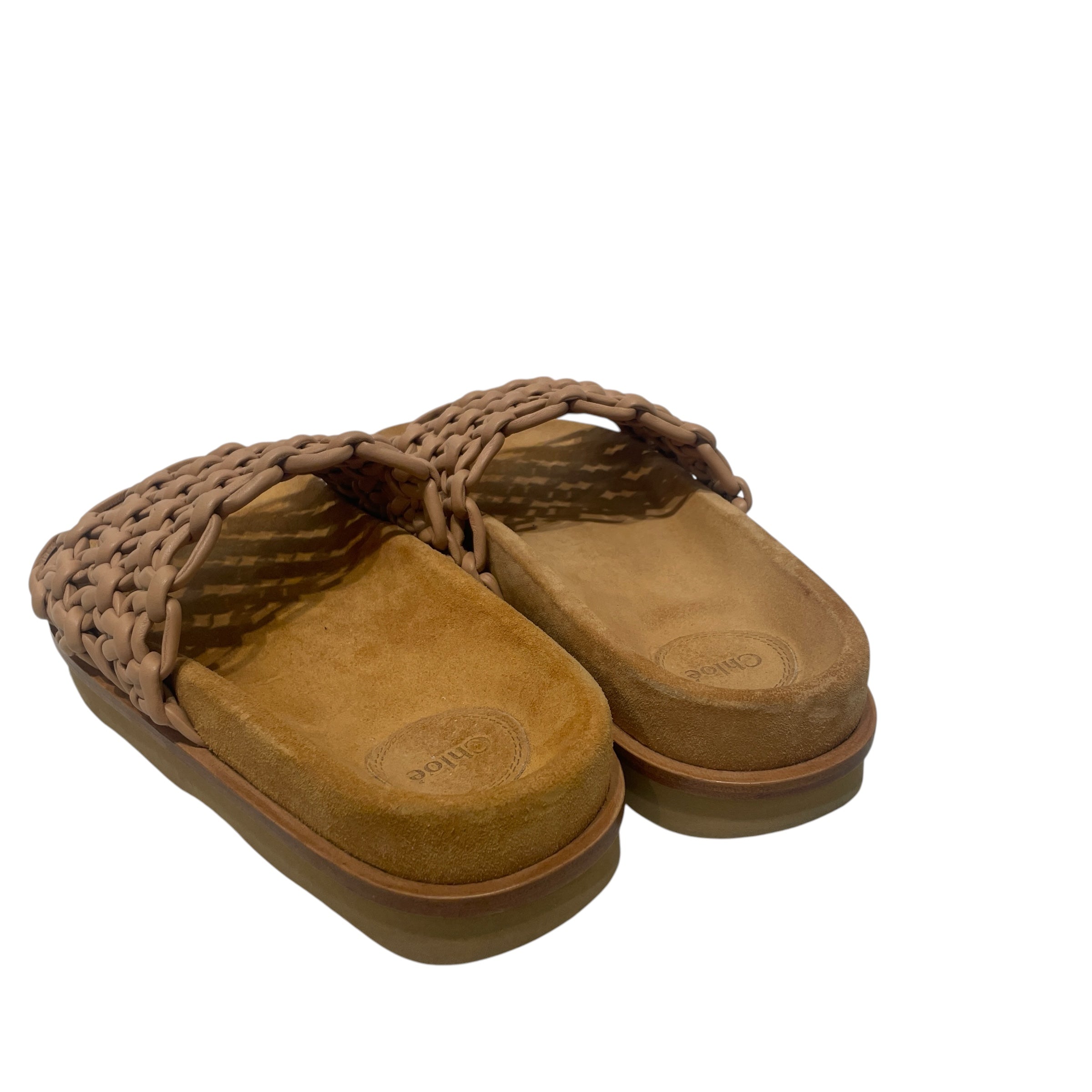 Chloe/Sandals/EU 40/Leather/BEG/platform view 2