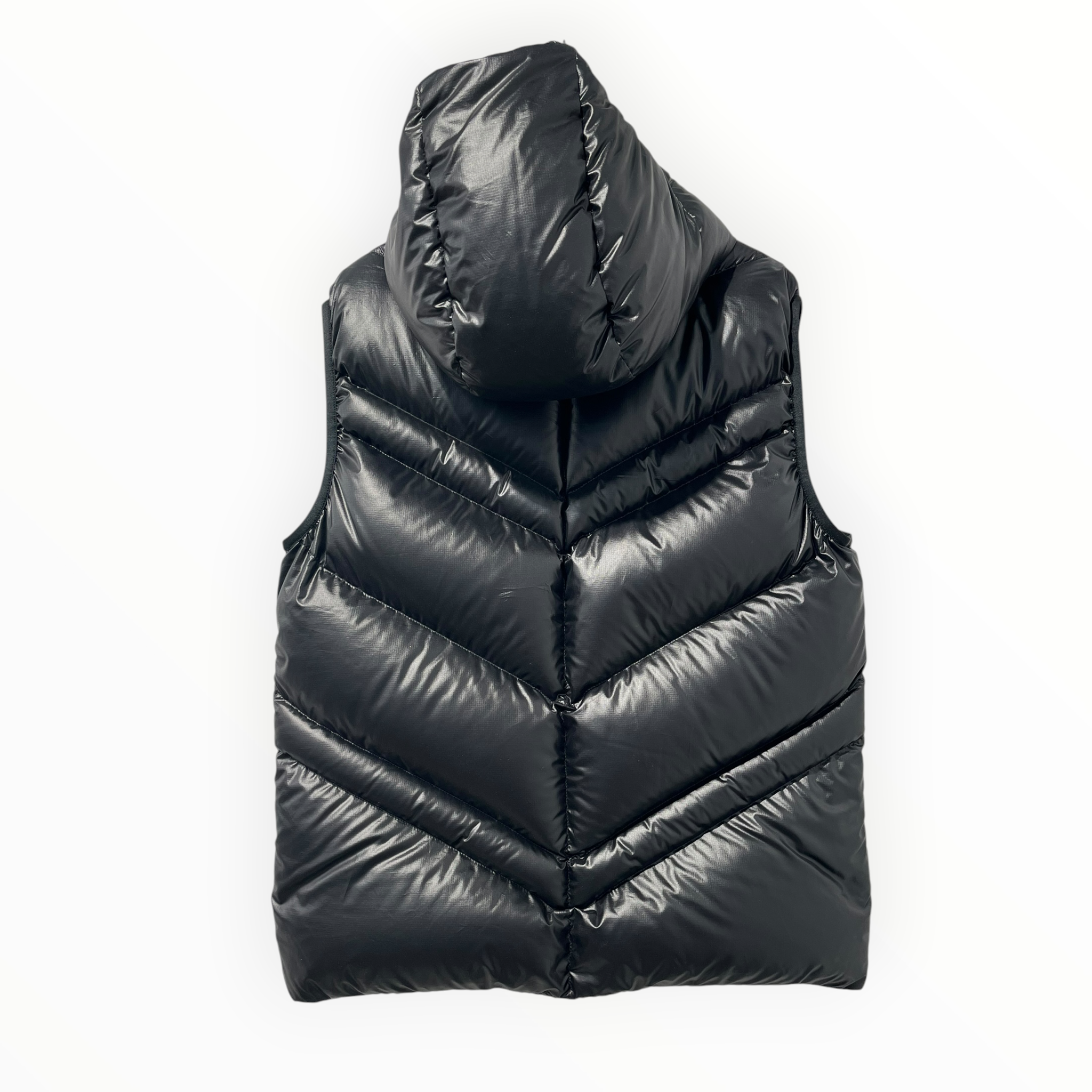 MONCLER/Puffer Jkt/3/Nylon/BLK/HOODED PUFFER VEST view 2
