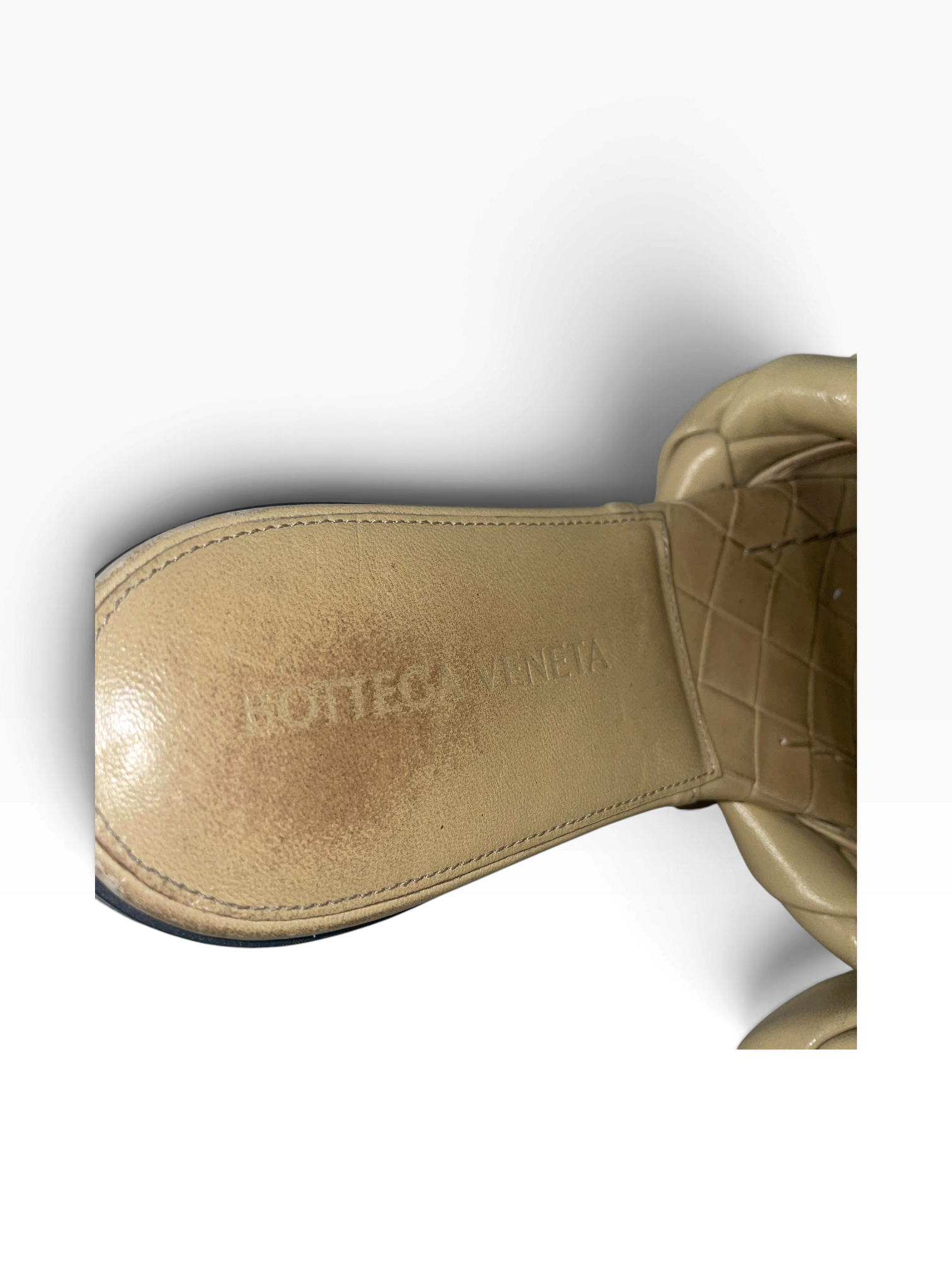 BOTTEGA VENETA/Sandals/EU 36/Leather/BEG/Woven sandal view 3