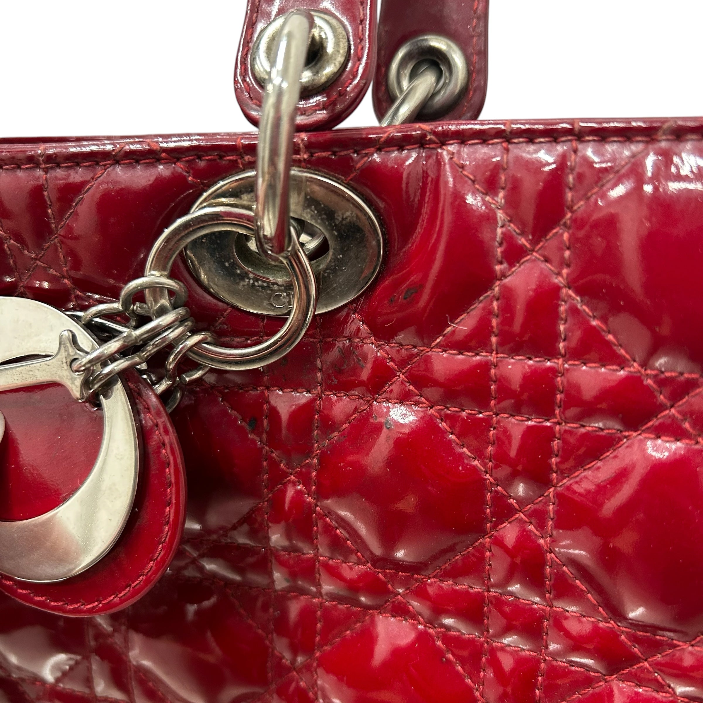 Christian Dior/Bag/Leather/RED/ view 7