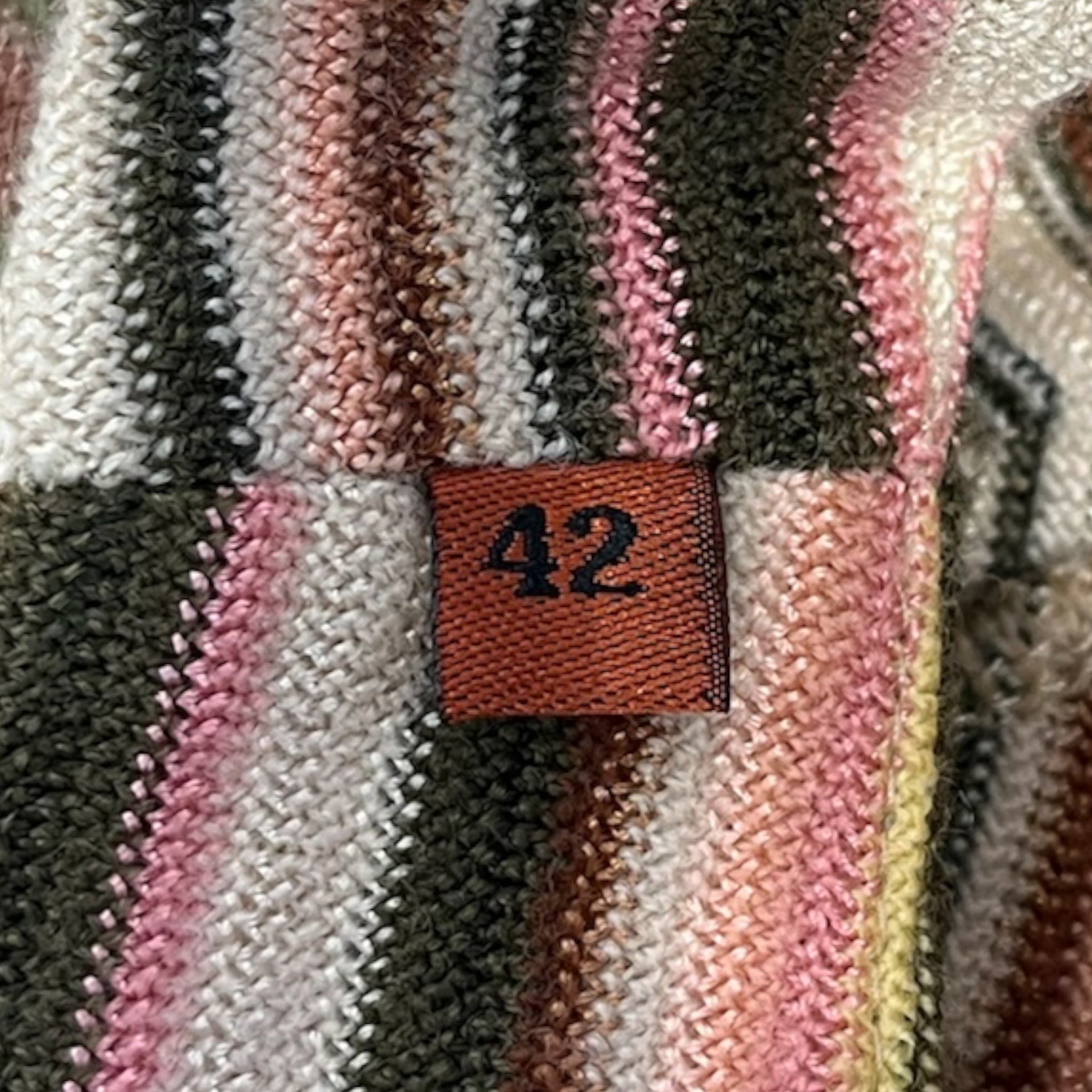 MISSONI/SS Cut & Sew/Wool/MLT/SS SHIRT PINK YELLOW PATTERN view 6