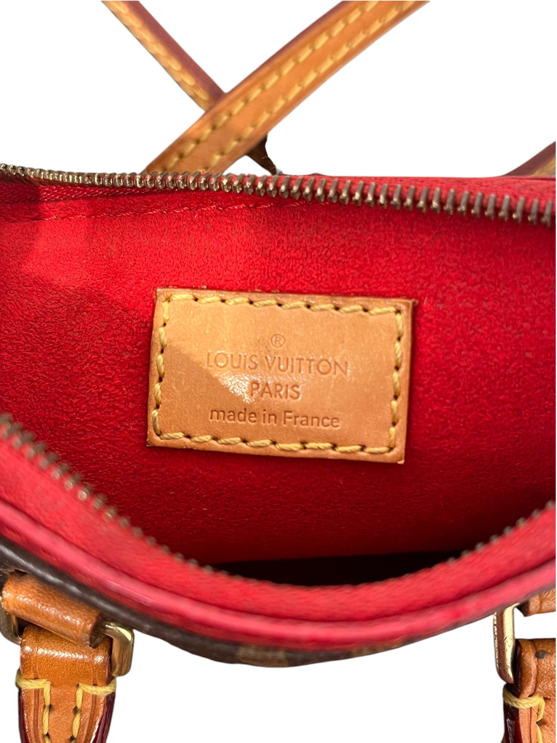 LOUIS VUITTON/Bag/Faux Leather/BRW/NANO PALLAS CERISE view 5