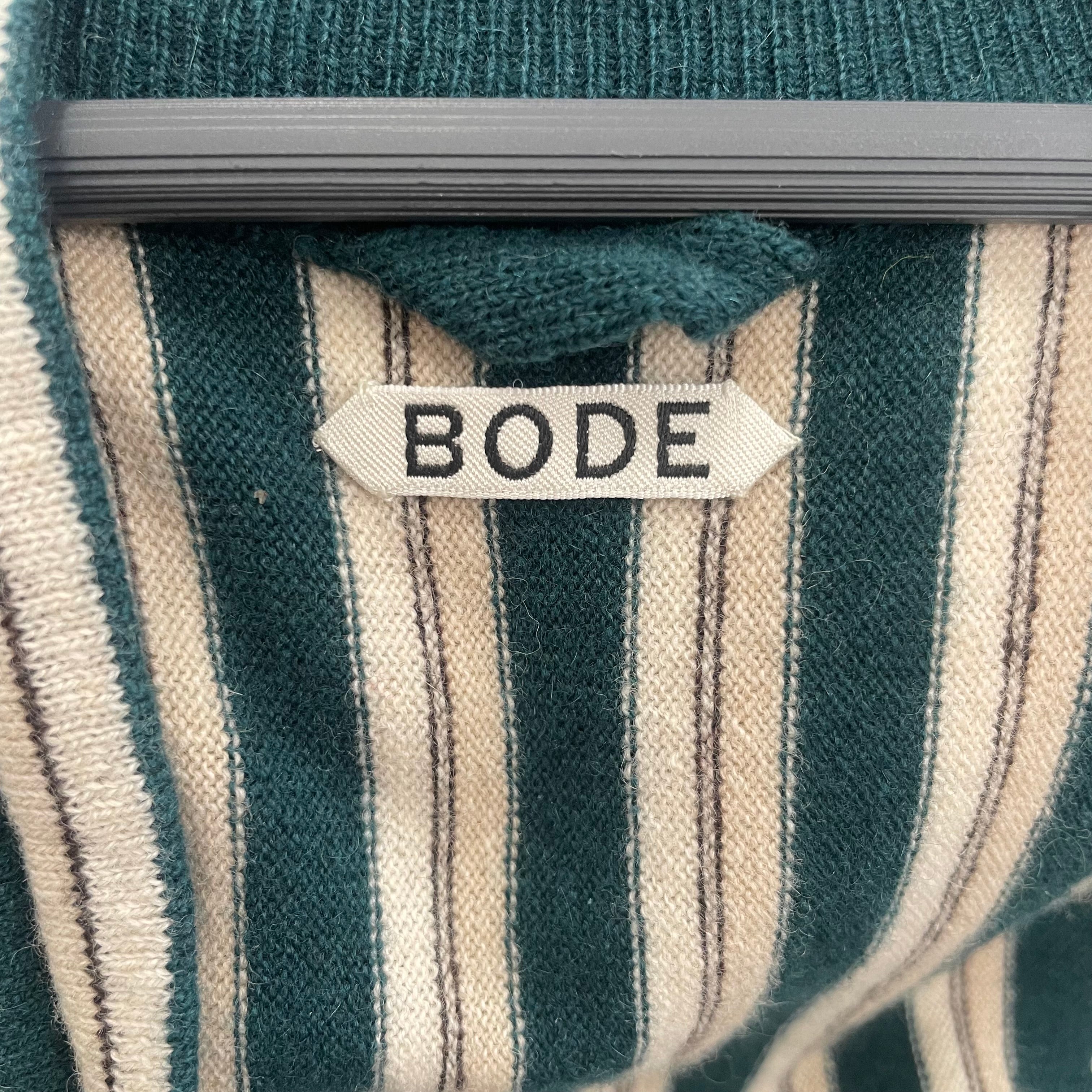 BODE/Cardigan/S/Stripe/Cotton/GRN/HOGAN STRIPE CARDIGAN view 3