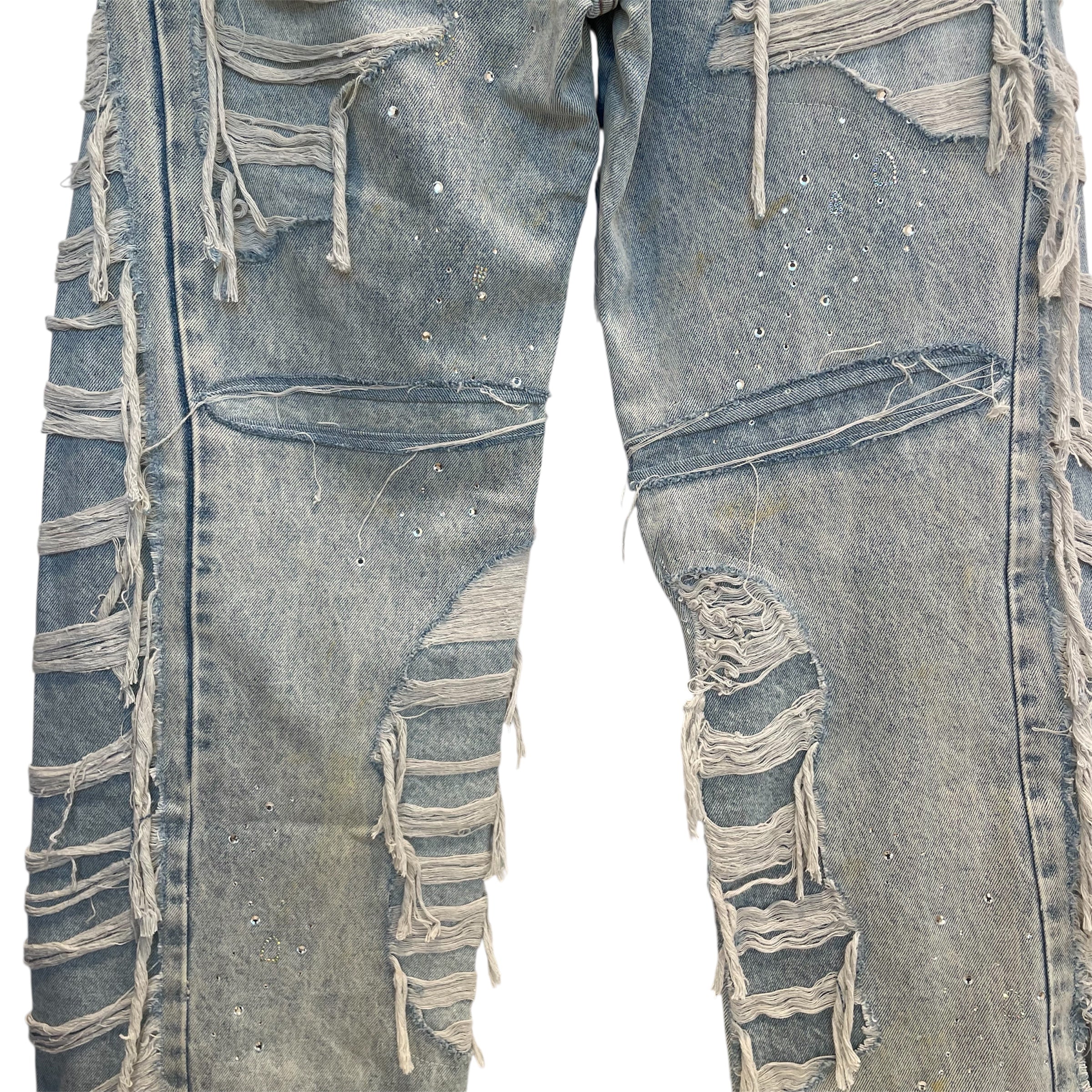 WHO DECIDES WAR/Pants/30/Denim/BLU/SPARKLE EXPOSURE DENIM view 6