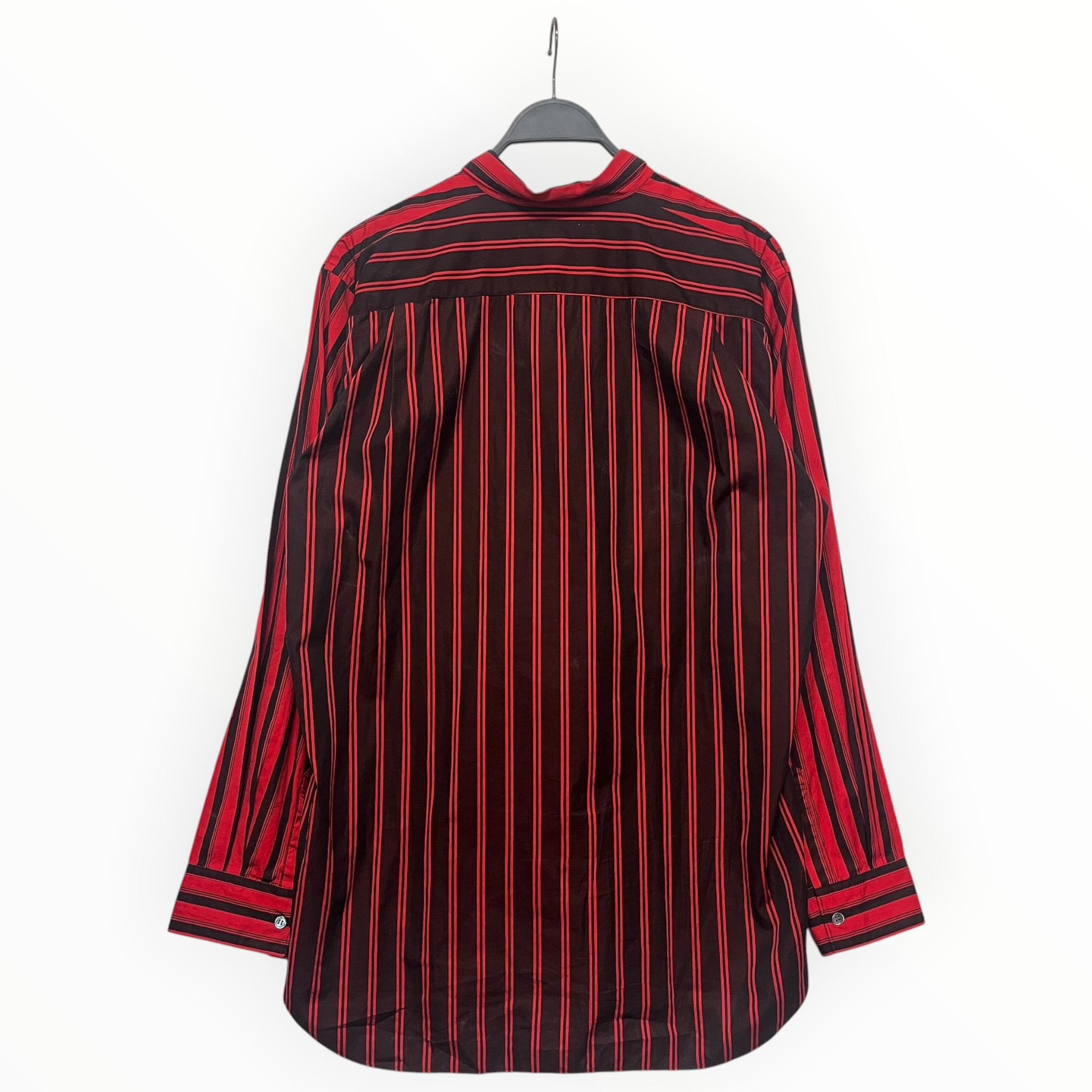 COMME des GARCONS SHIRT/LS Shirt/L/Cotton/RED/Stripe/DOUBLE ARM STRIPE BUTTONDOWN view 2