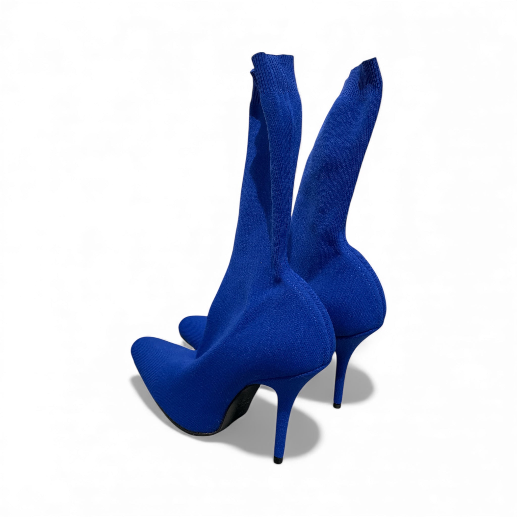 BALENCIAGA/Boots/EU 39/Cotton/BLU/SOCK BOOTS view 2