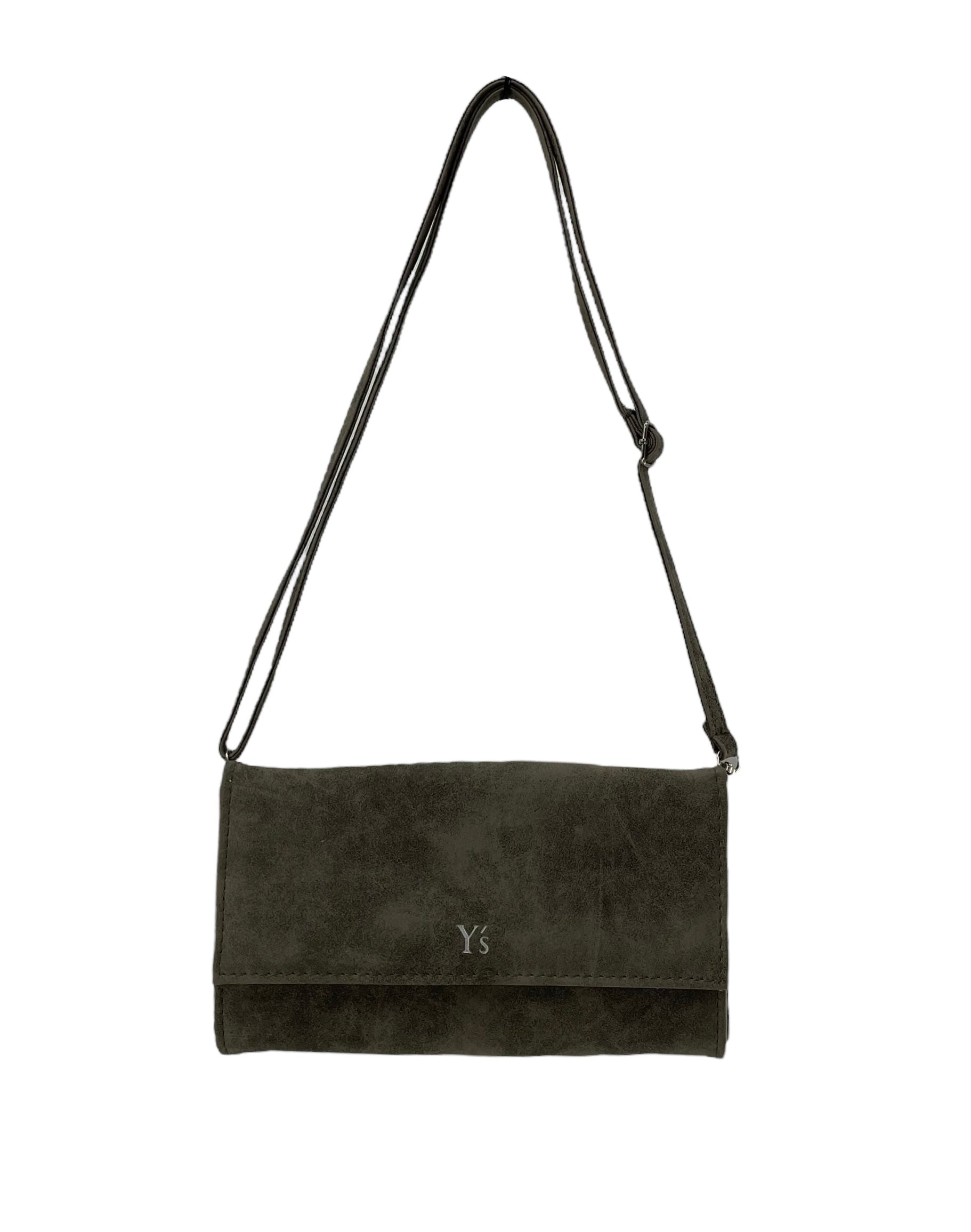 Y's/Bag/Suede/GRY/SIL Y'S N FRONT view 1