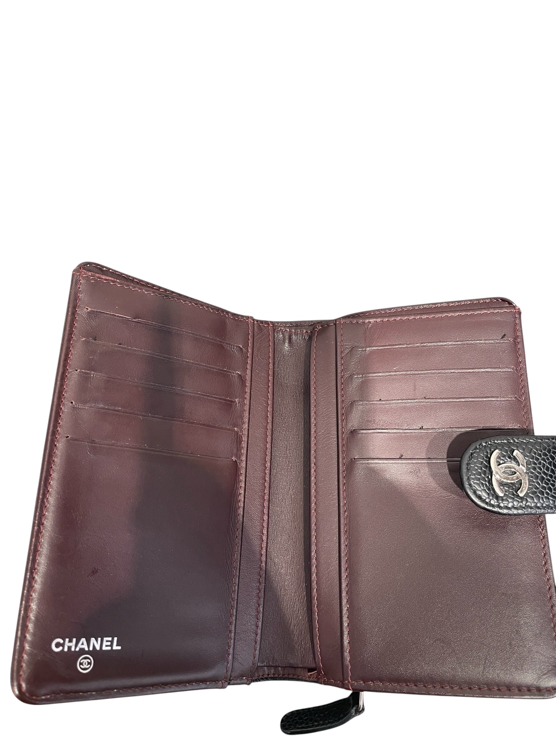CHANEL/Bifold Wallet/Leather/BLK/L's/CAVIAR view 5