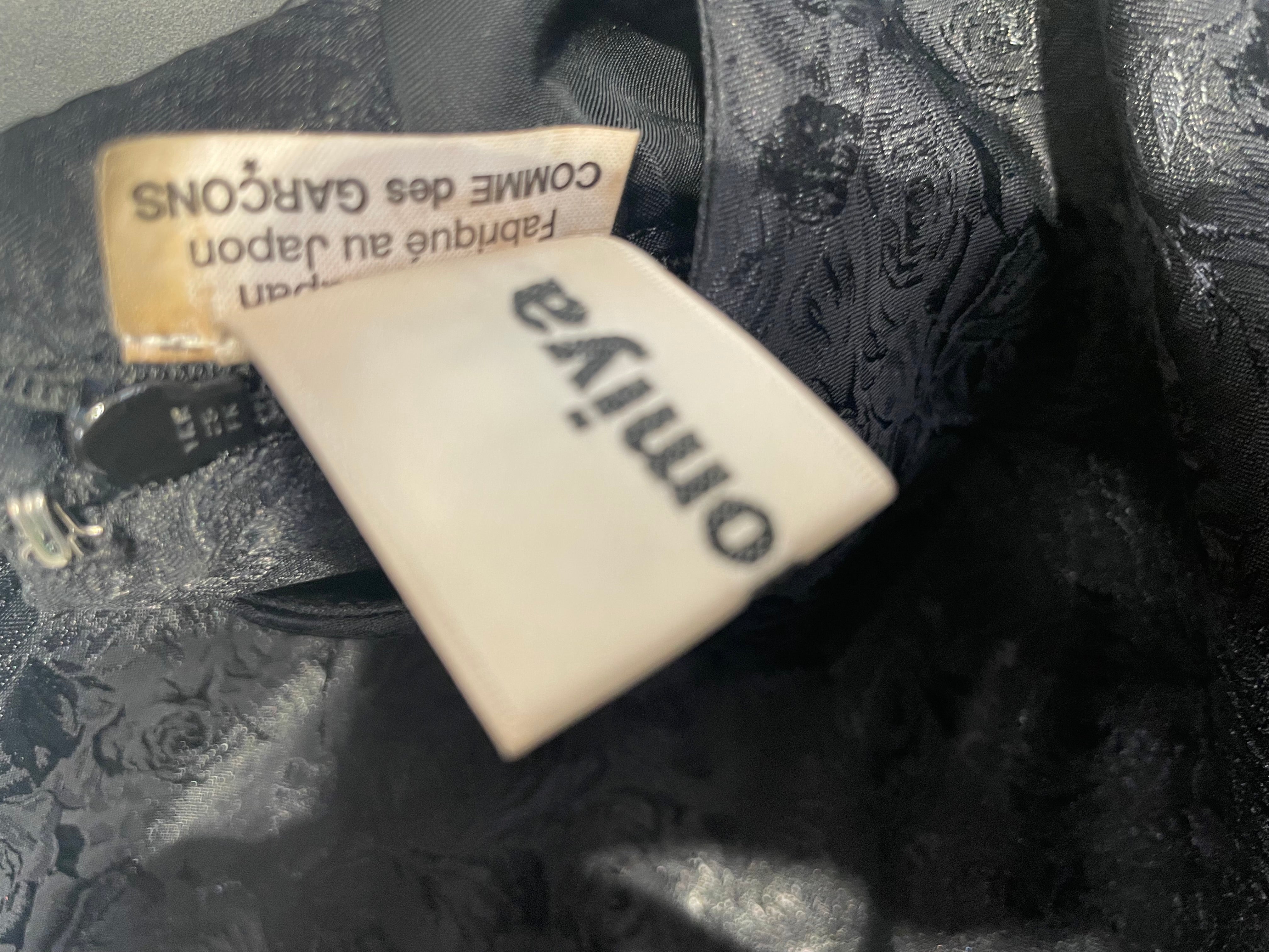COMME des GARCONS/LS Blouse/M/BLK/ROSEPRINT WITH RUFFLES view 4