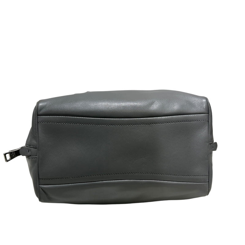 PRADA/Cross Body Bag/Leather/GRY/SOFT CALF LEATHER