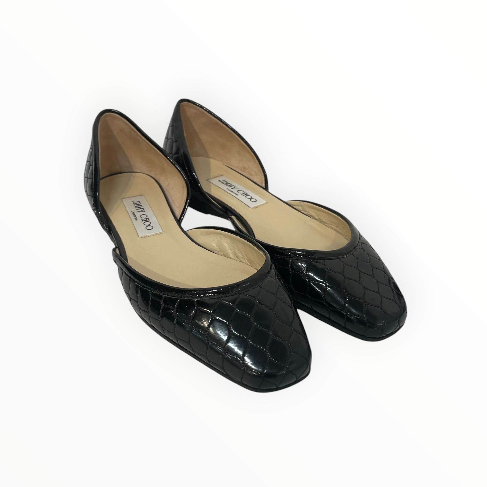 JIMMY CHOO/Sandals/EU 39/Leather/BLK/ view 1