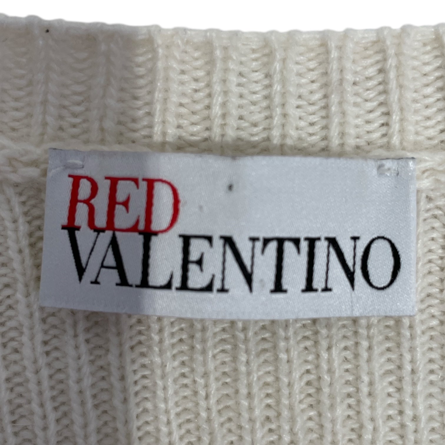 RED VALENTINO/Sweater/XS/Cotton/WHT/RUFFLE FRONT LAYER view 3