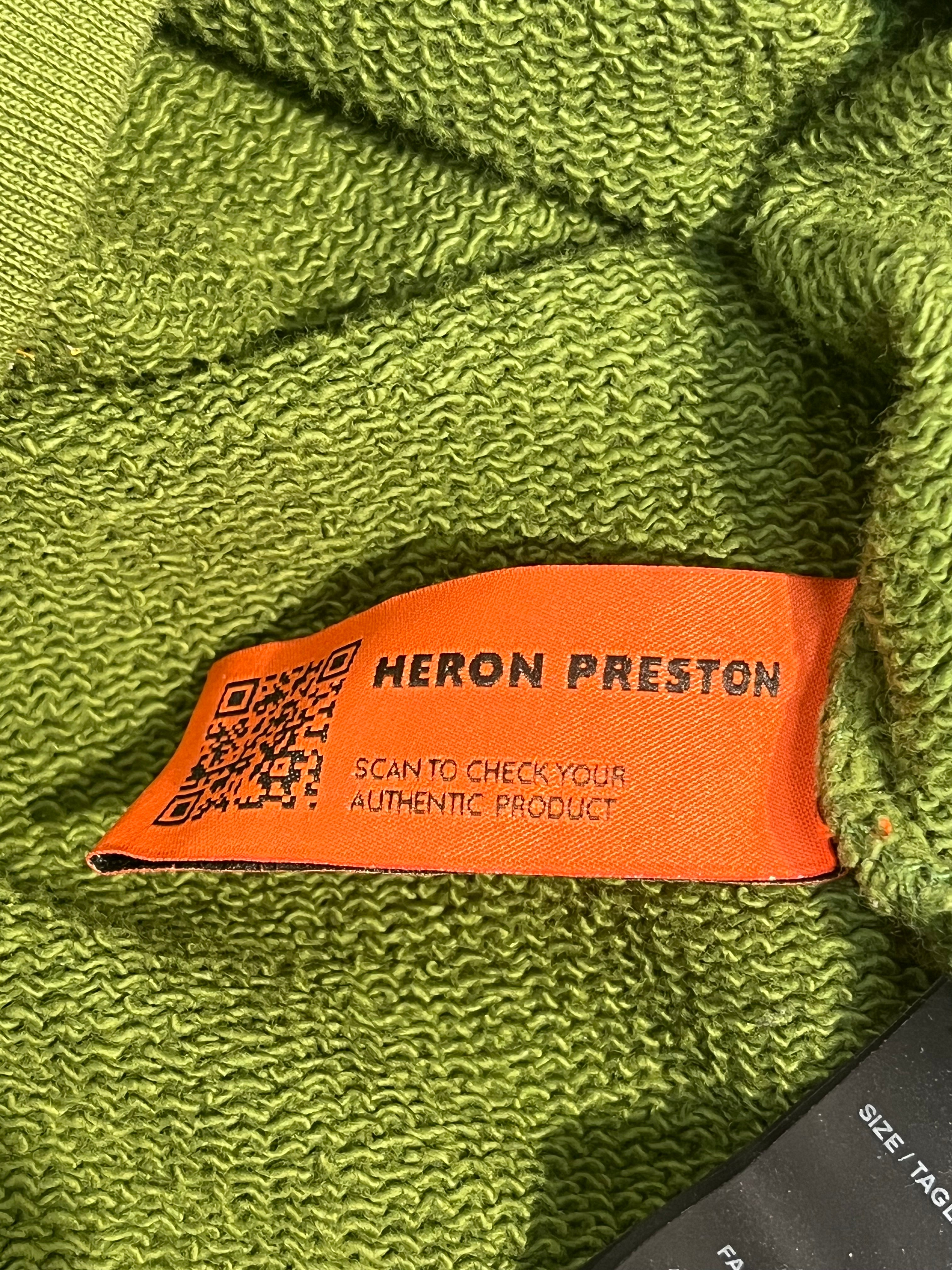 HERON PRESTON/Sweatshirt/XL/Graphic/Cotton/GRN/2 cranes earth logo patch view 5