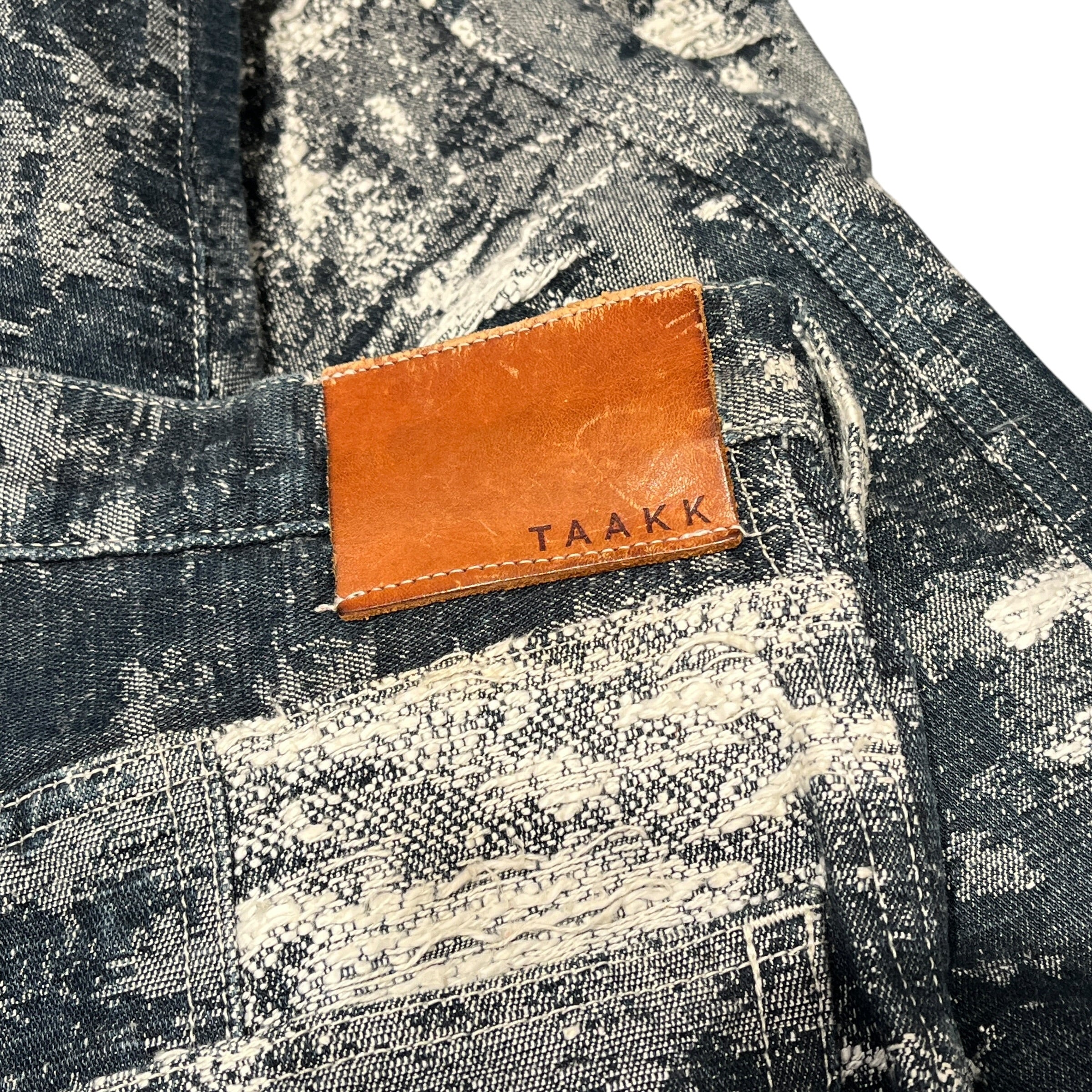 TAAKK/Pants/34/Denim/BLU/patchwork darning view 3