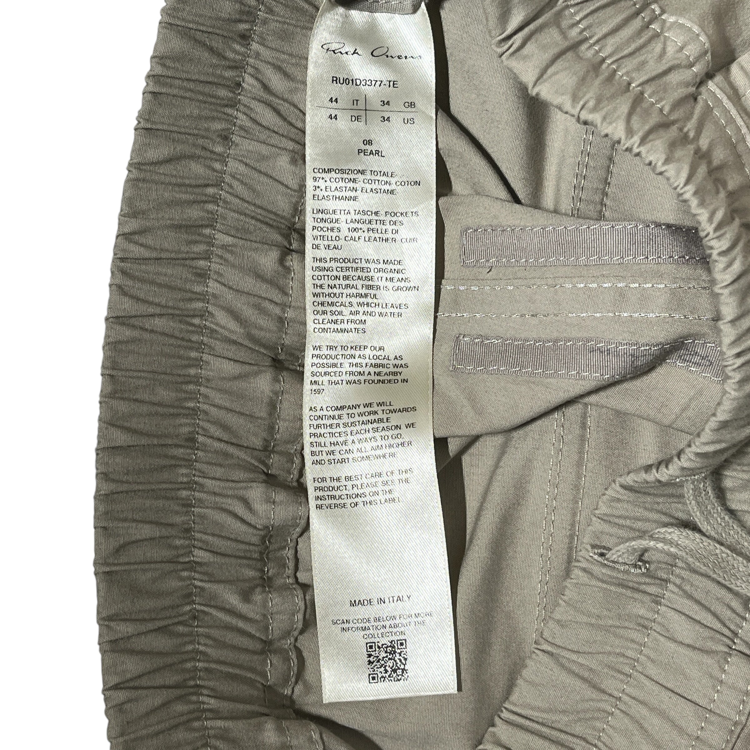 Rick Owens/Cargo Pants/34/Nylon/CRM/Bauhaus Cargos view 7