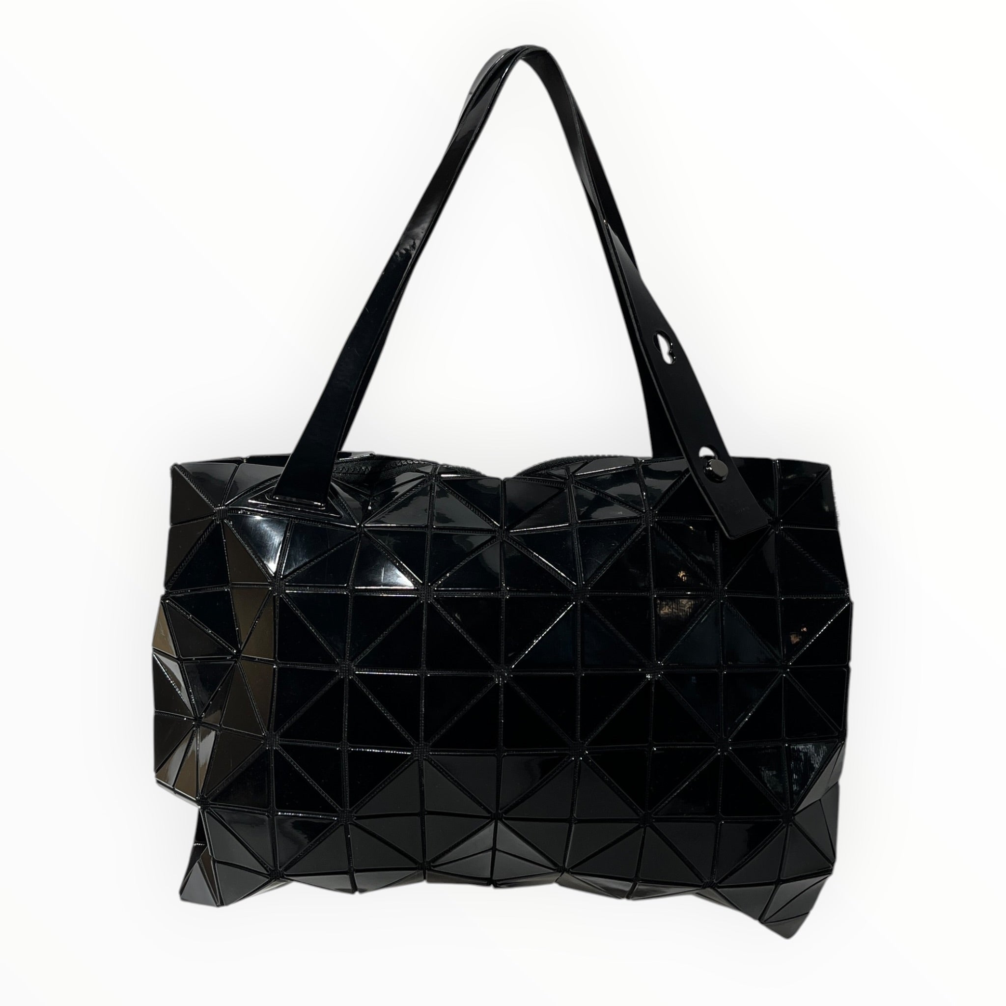 BAO BAO ISSEY MIYAKE/Tote Bag/Leather/BLK/GEOMETRIC PVC PANEL view 2