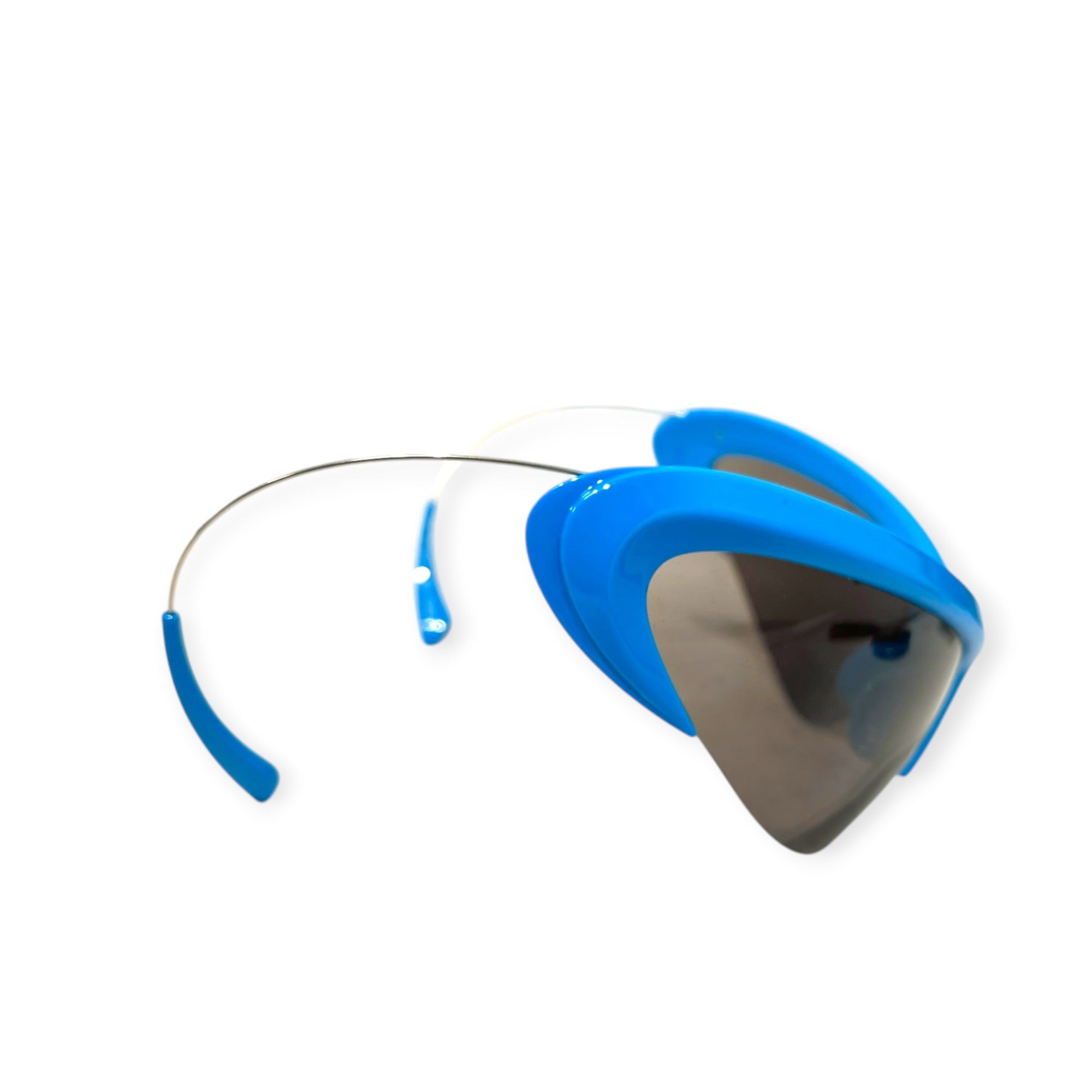 BALENCIAGA/Sunglasses/Plastic/BLU/cat wire view 2
