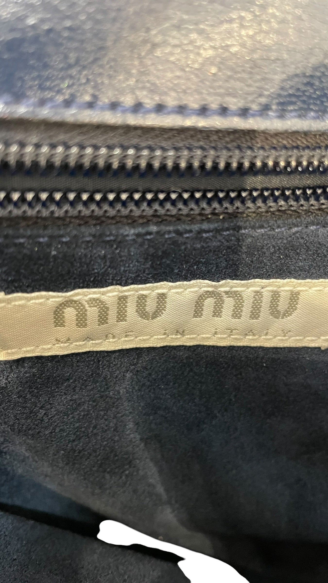 MIU MIU/Hand Bag/Leather/BLU/Messenger Removable Strap view 5
