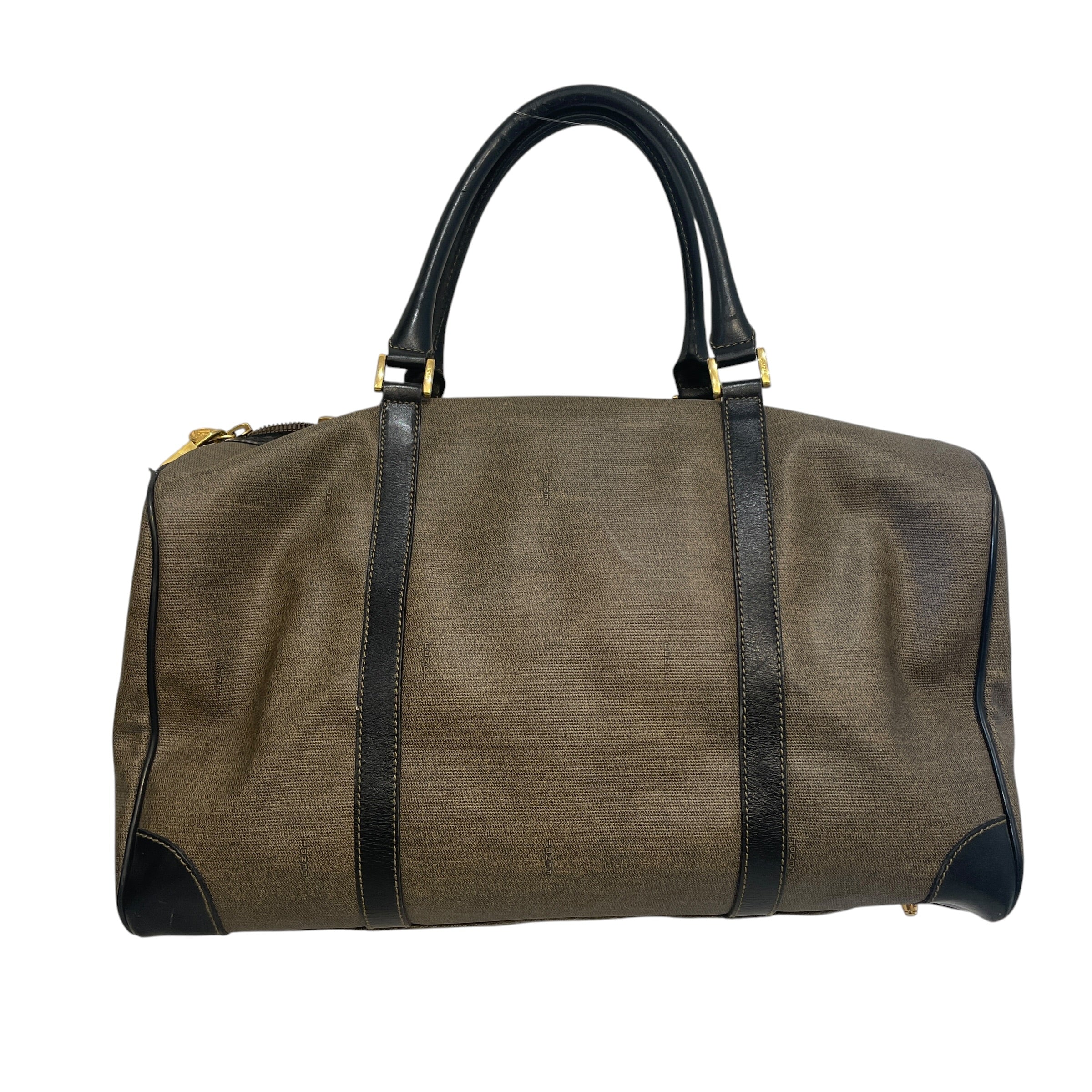 FENDI/Luggage/Leather/BRW/Travel Duffle view 2