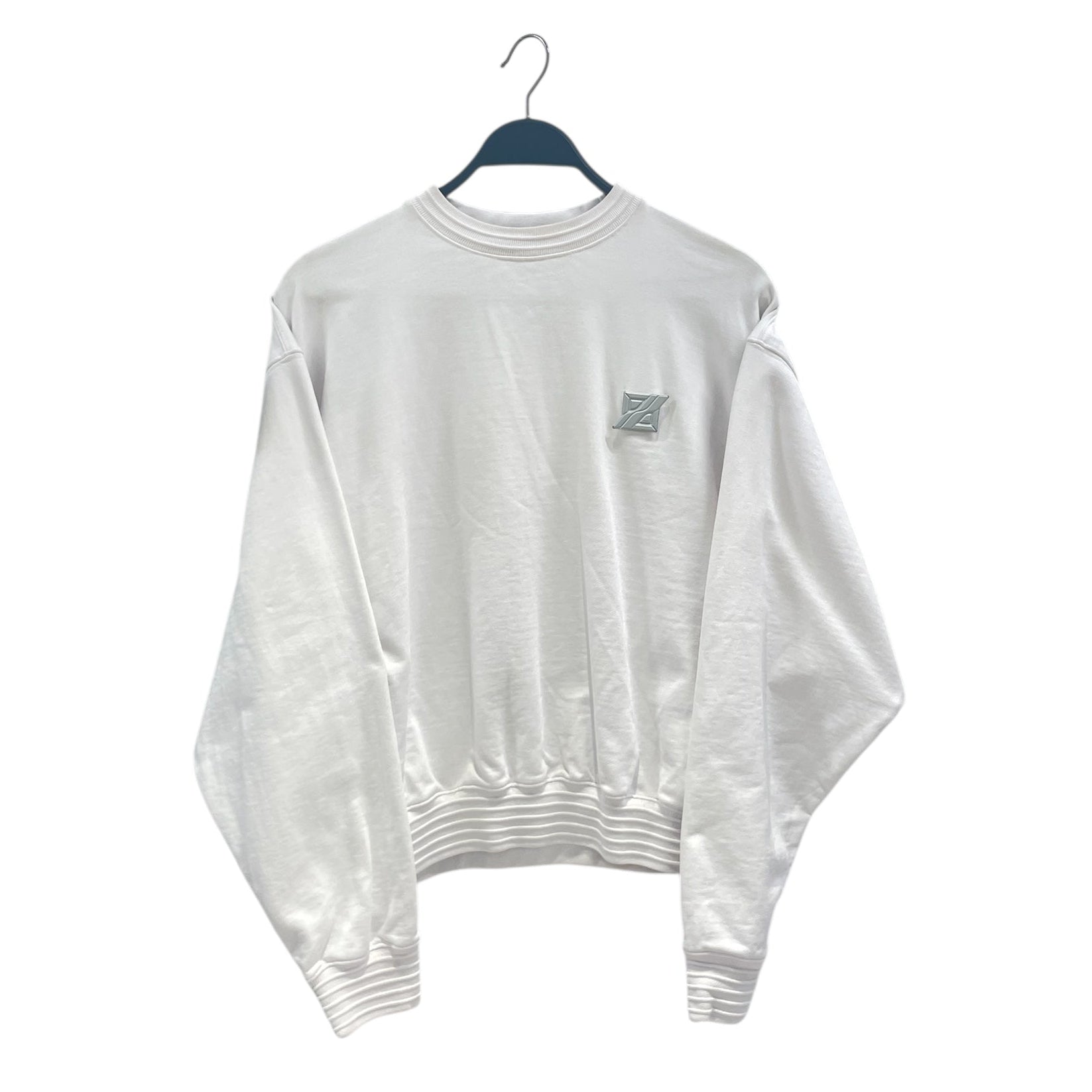 WE11DONE/T-Shirt/M/Cotton/WHT/RIBBED WHITE SWEATER view 1