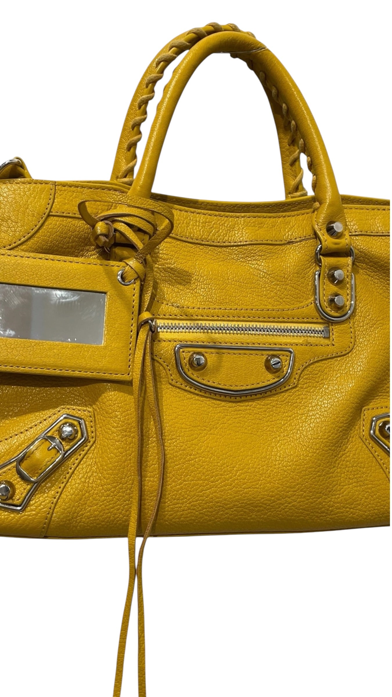 BALENCIAGA/Cross Body Bag/Leather/YEL/CITY BAG view 5