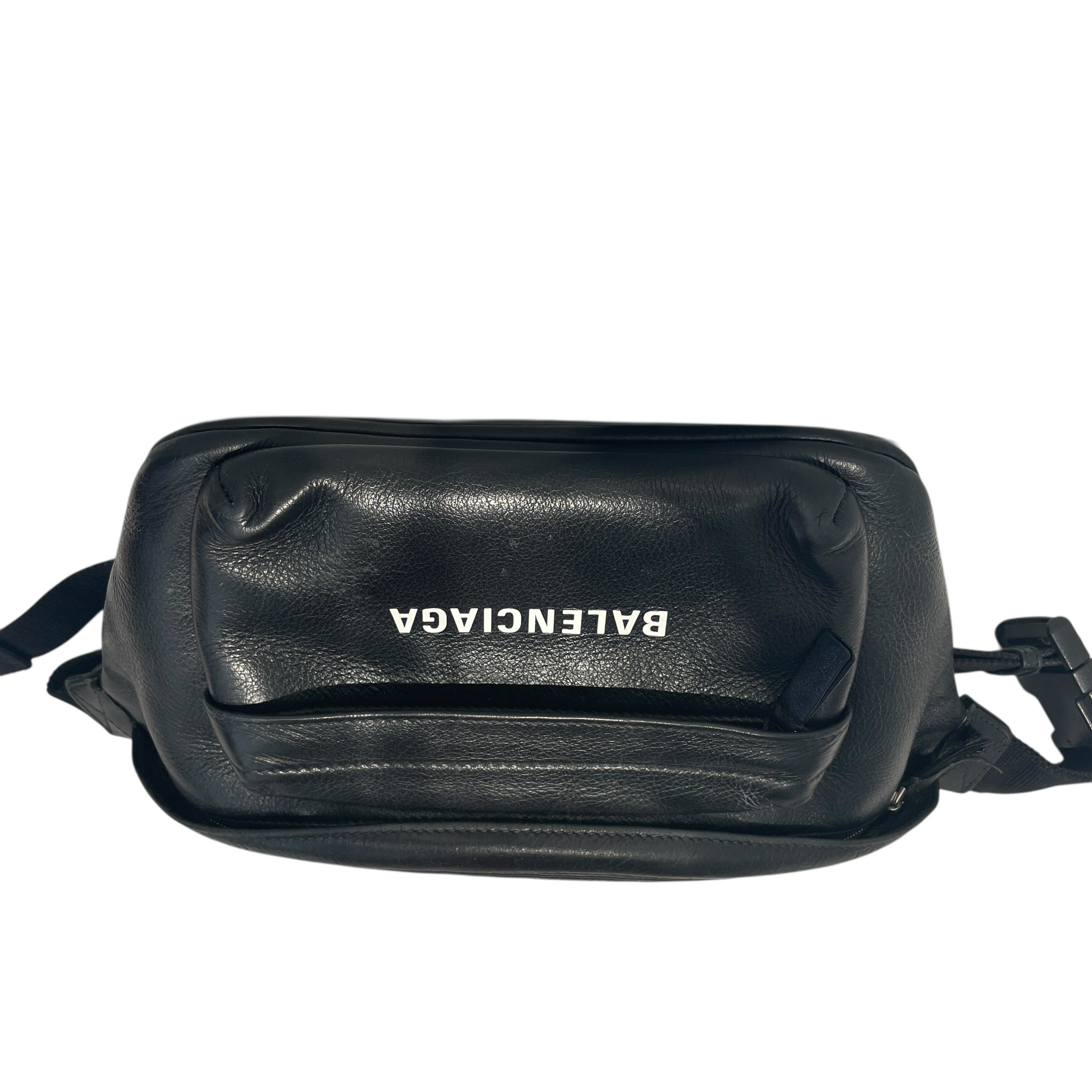 BALENCIAGA/Fanny Pack/Leather/BLK/ view 4