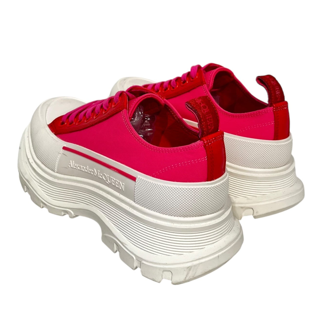 Alexander McQueen/Low-Sneakers/US 7.5/Polyester/PNK/U-Tip/666808 tread slick chunky view 2