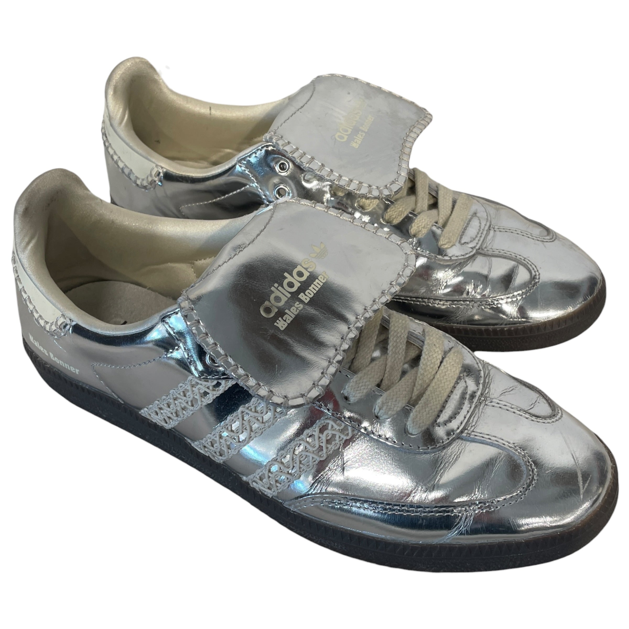 adidas/WALES BONNER/Low-Sneakers/US 10/Leather/SLV/SAMBAS view 1