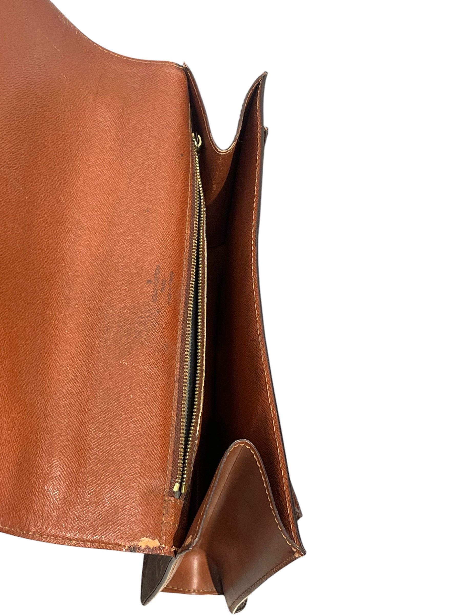 LOUIS VUITTON/Hand Bag/Monogram/Leather/BRW/BUCKLE/ TOP HANDLE view 4