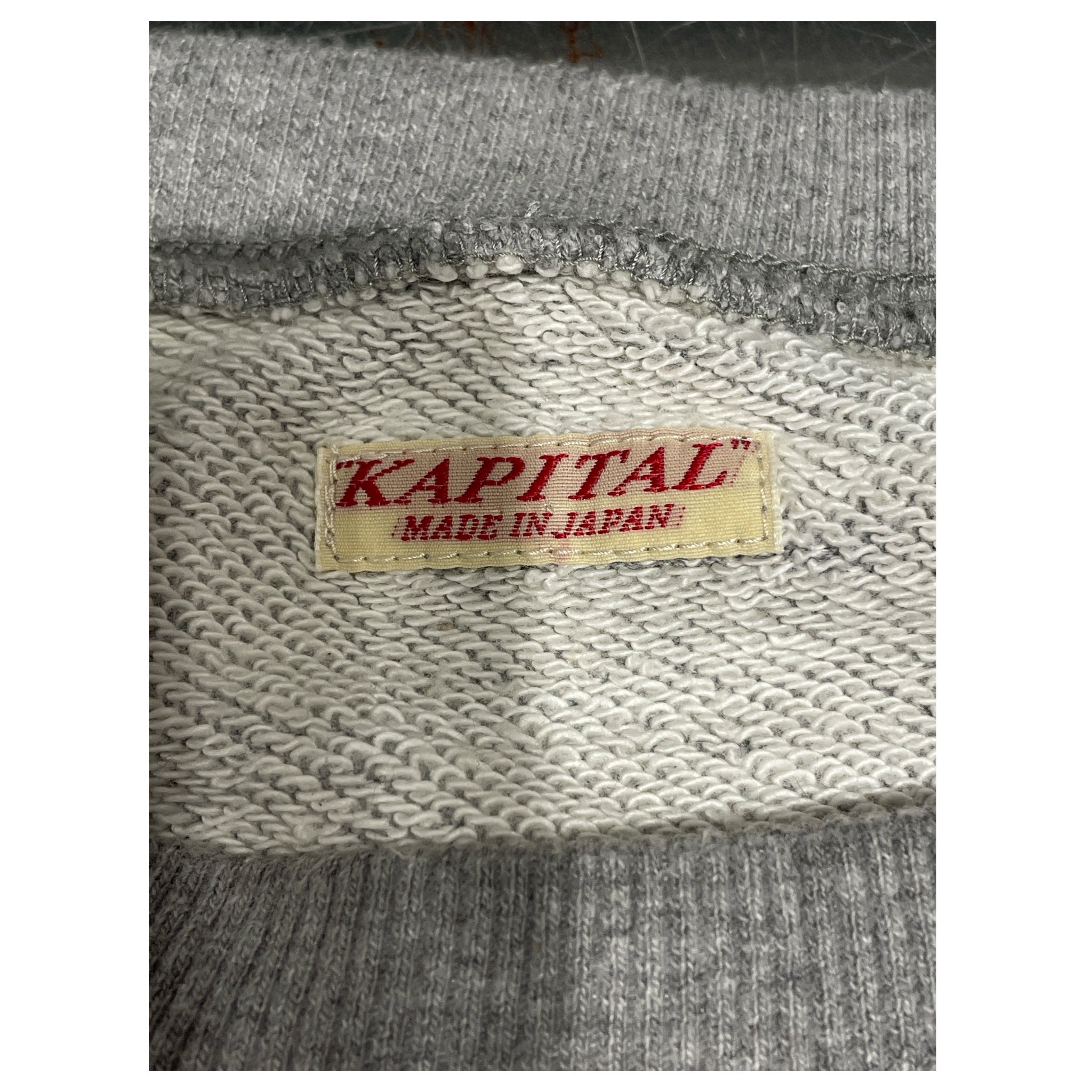 KAPITAL/Sweatshirt/4/Cotton/GRY/happy face view 3