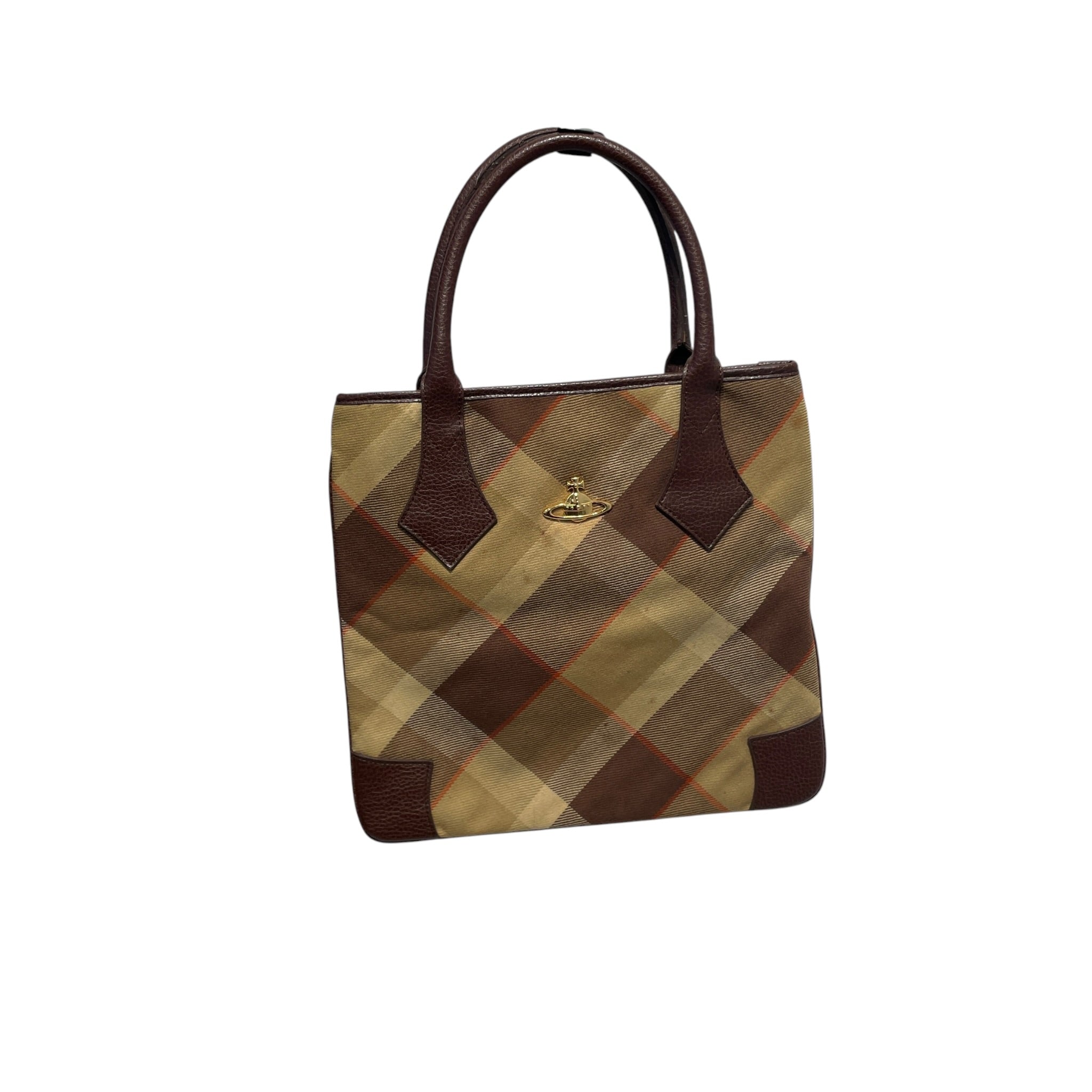 Vivienne Westwood/Tote Bag/Plaid/CML/ view 1