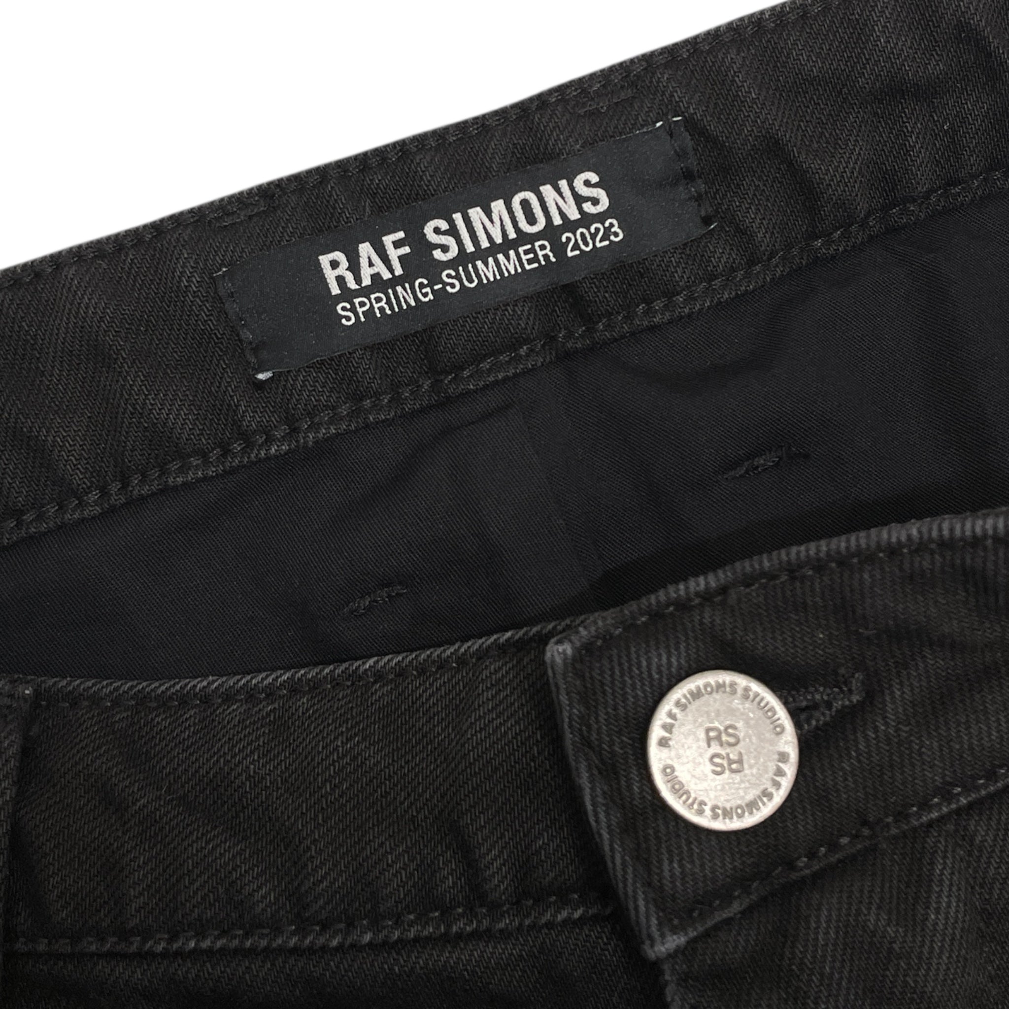 RAF SIMONS/SS23 Destroyed Double Denim Pants/27 view 6
