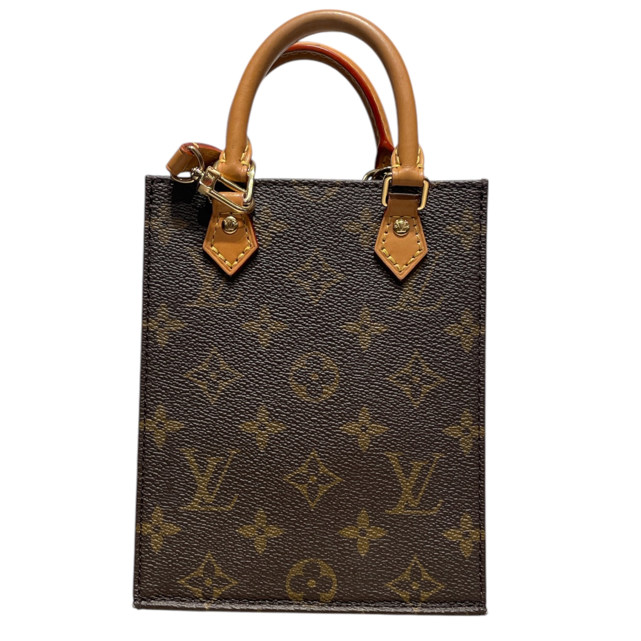 LOUIS VUITTON/Cross Body Bag/Monogram/BRW/PETIT SAC PLAT CROSSBODY view 1