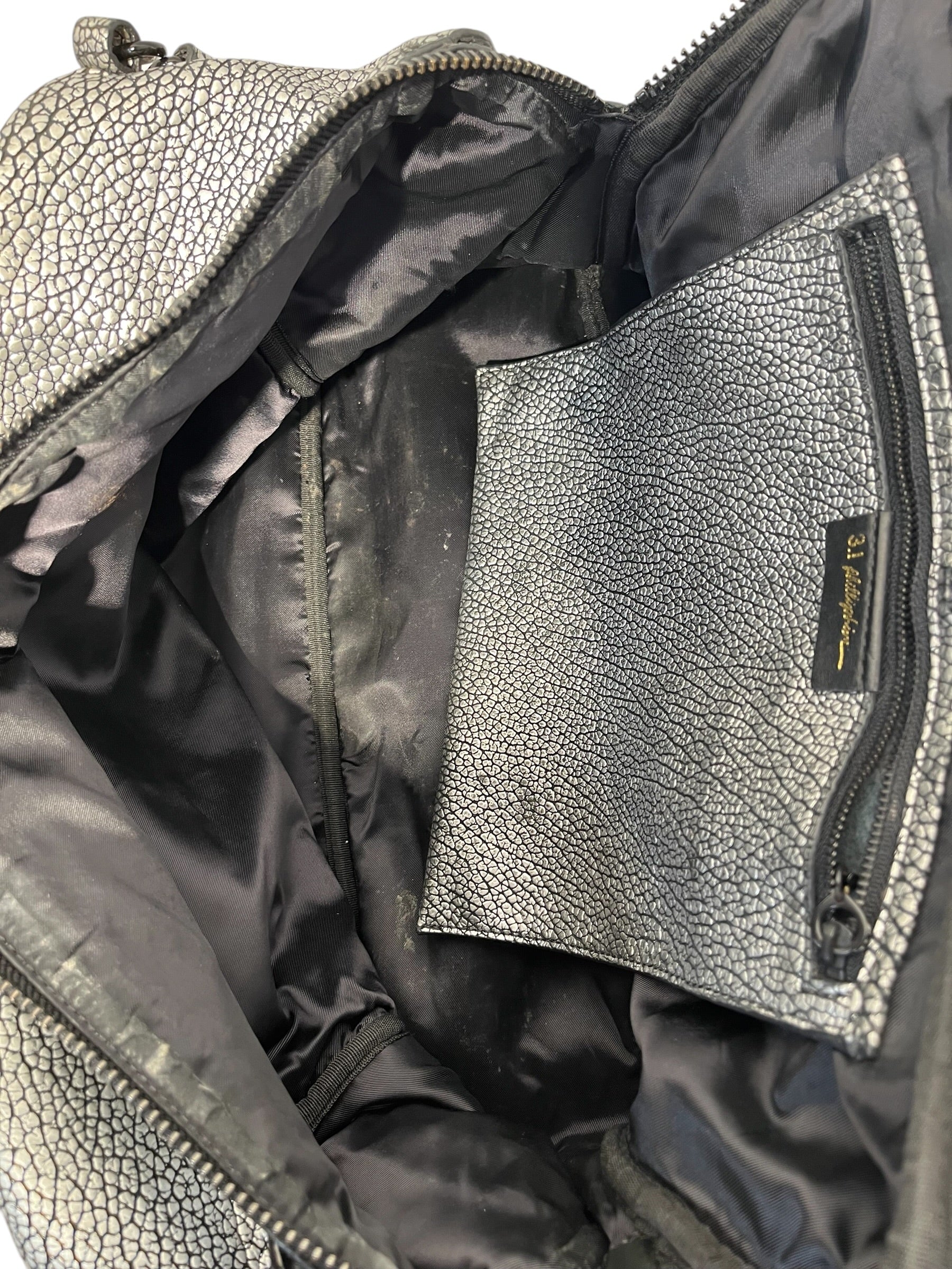 3.1 phillip lim/Hand Bag/SLV/Small Lark Duffle view 6
