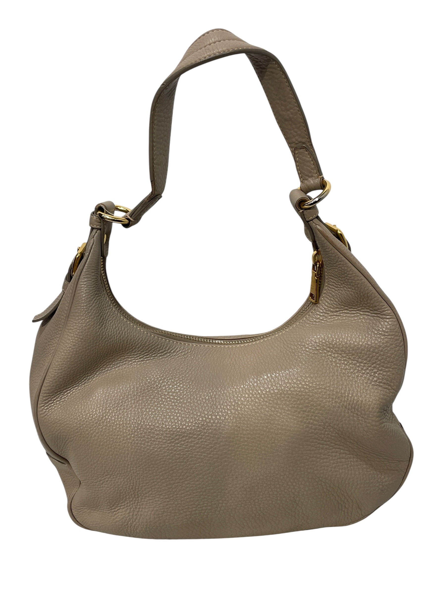PRADA/Tote Bag/Leather/KHK/VITELLO DAINO HOBO view 3