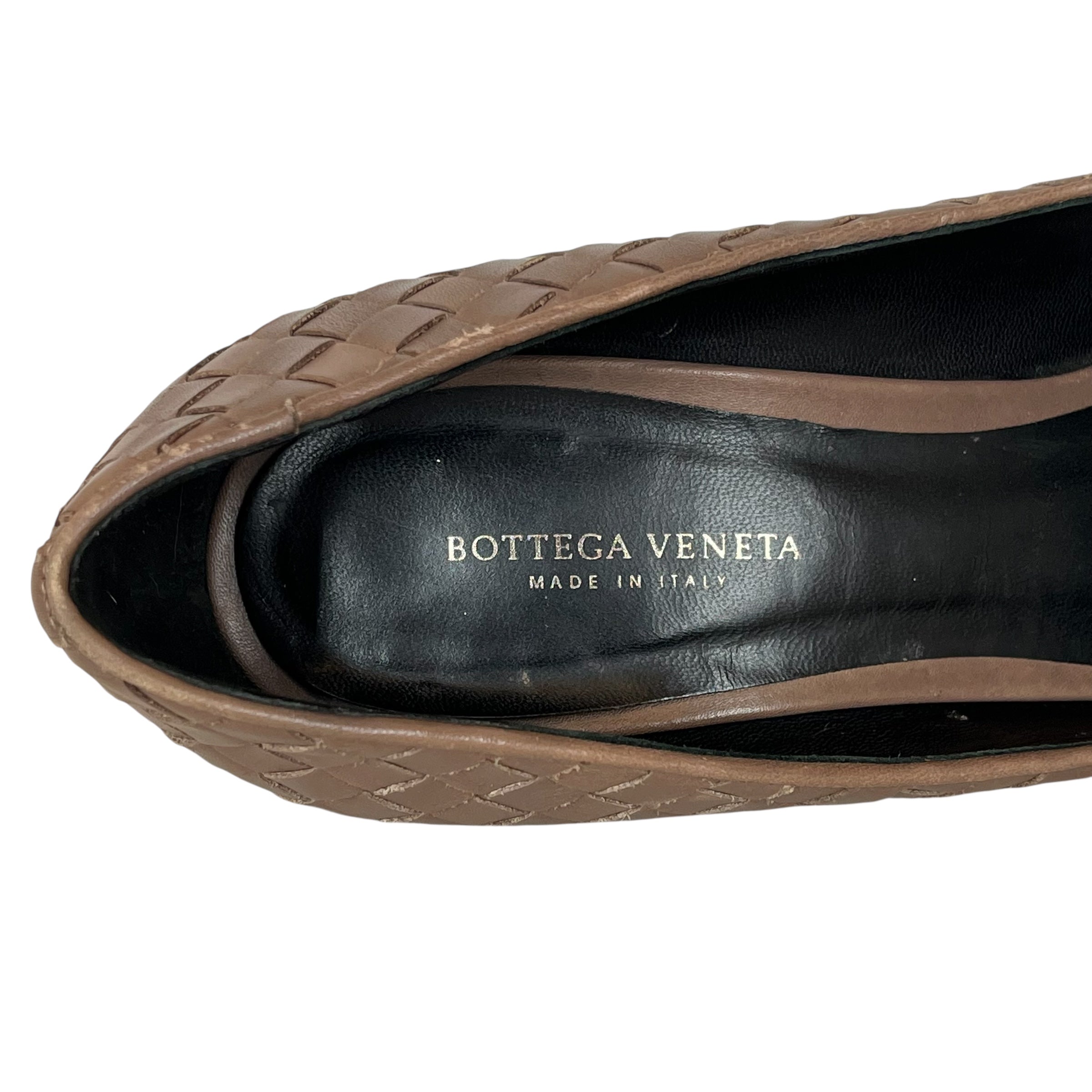 BOTTEGA VENETA/Heels/EU 36.5/Leather/BRD/U-Tip/Woven Heels view 3