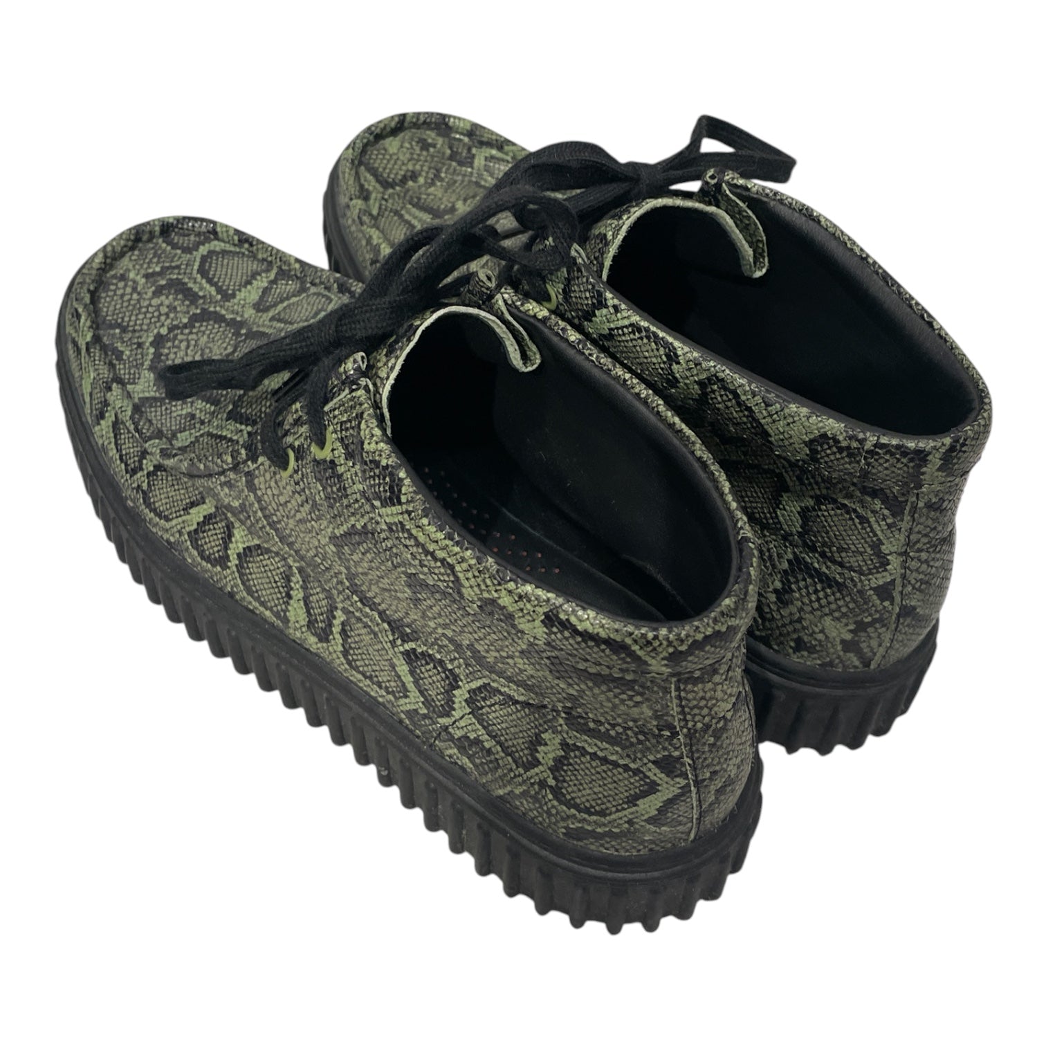 Clarks/MARTINE ROSE/Boots/US 9.5/Animal Pattern/Leather/GRN/SNAKESKIN TORHILL BOOTS view 2