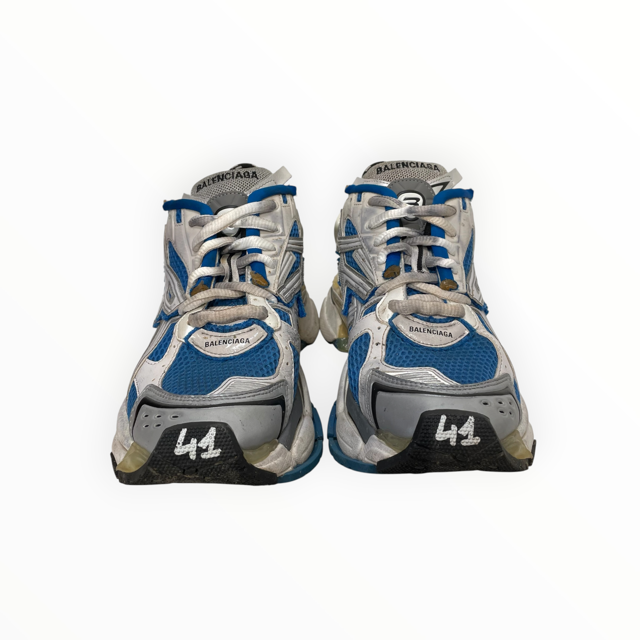 BALENCIAGA/Low-Sneakers/EU 41/BLU/runners view 3