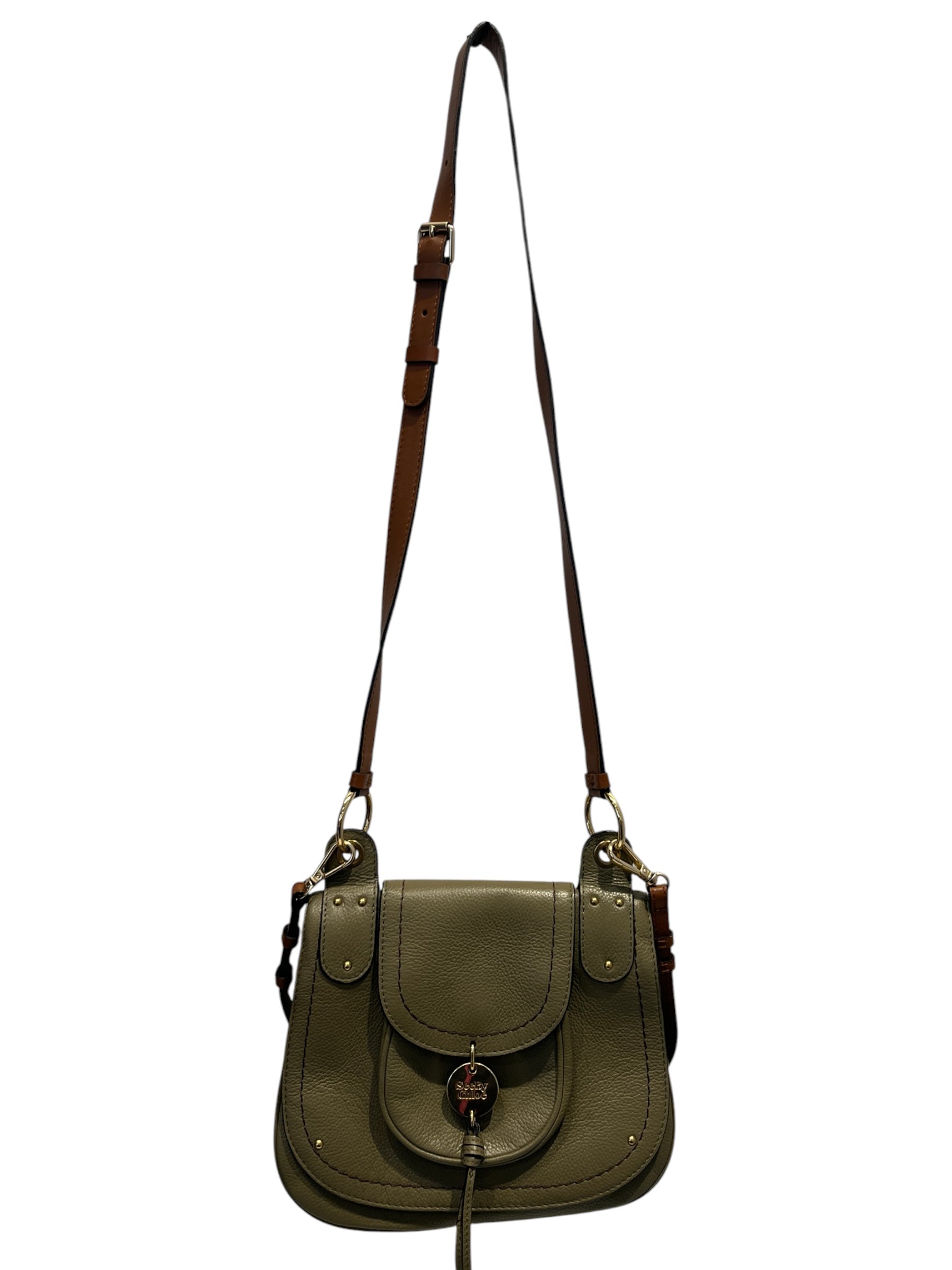 SEE BY CHLOE/Cross Body Bag/Leather/KHK/SUSIE SADDLE BAG view 1