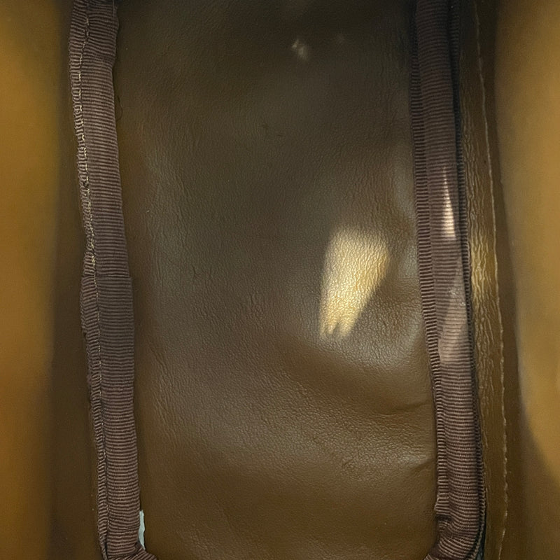 MCM/Backpack/Monogram/Leather/BLK/MINI BACKPACK