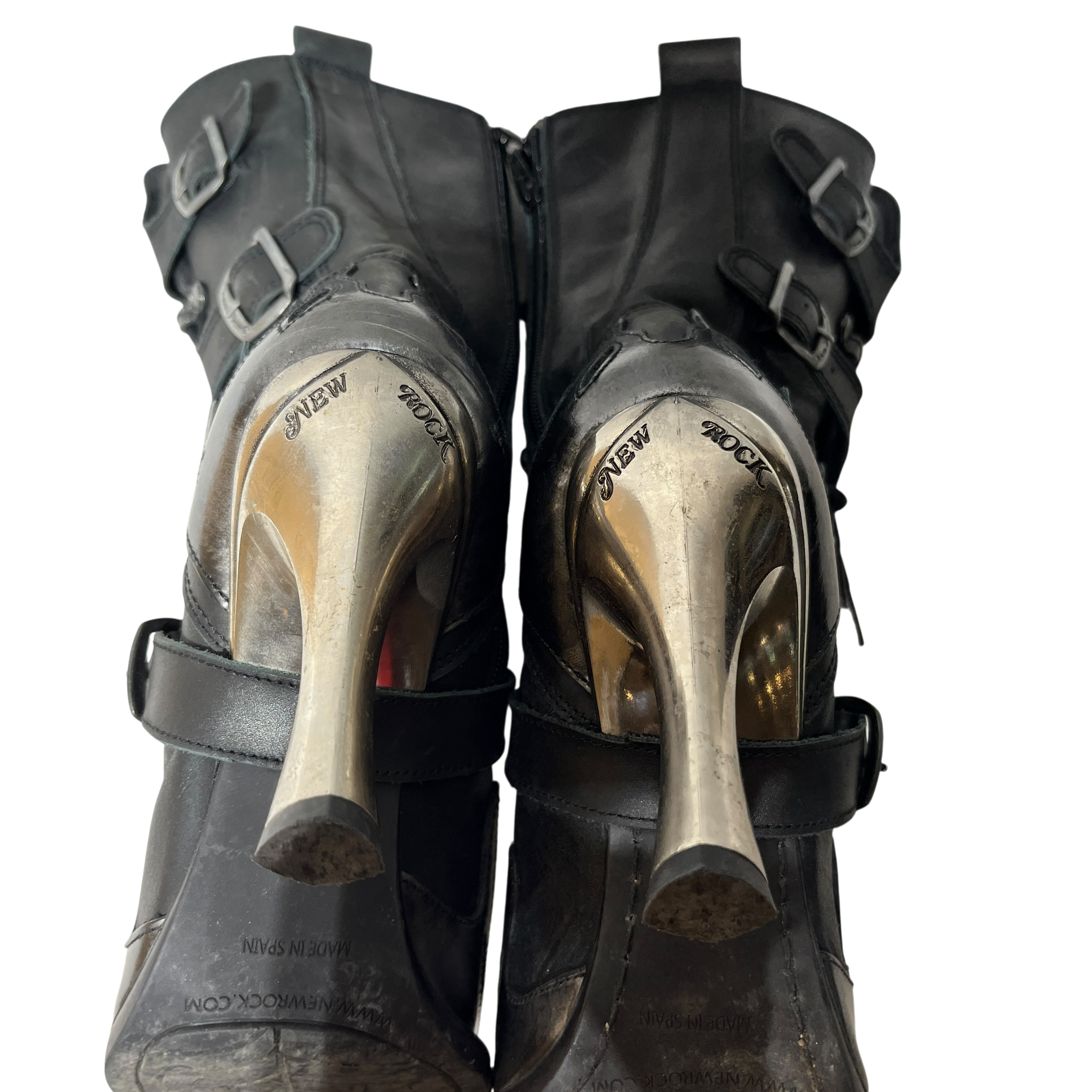 NEW ROCK/Heels/EU 38/Leather/BLK/ view 6